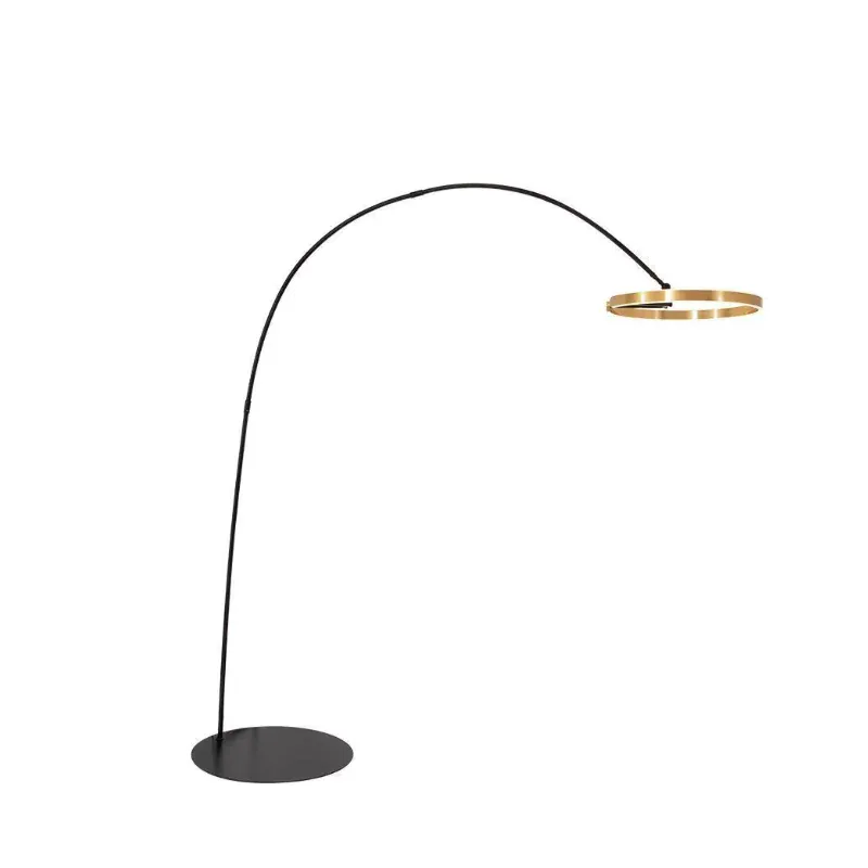 ZuniFashion Gold Coated High Fashion Luxe Tall Floor Lamp