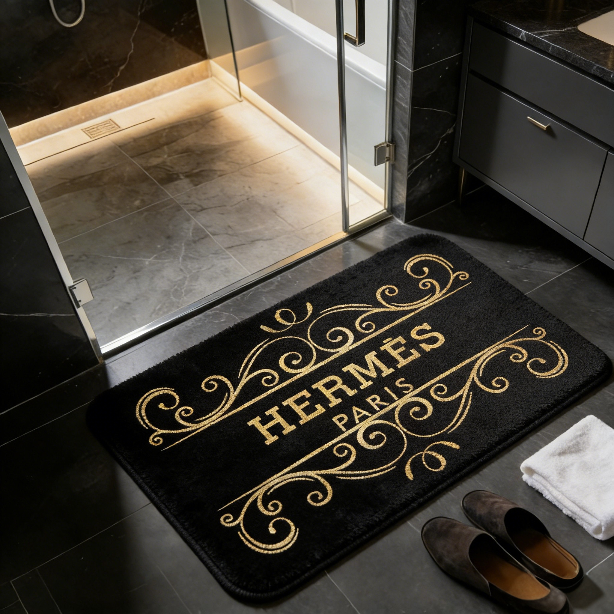 【エルメス】トイレマット·浴室マット 吸水速乾 26017-38