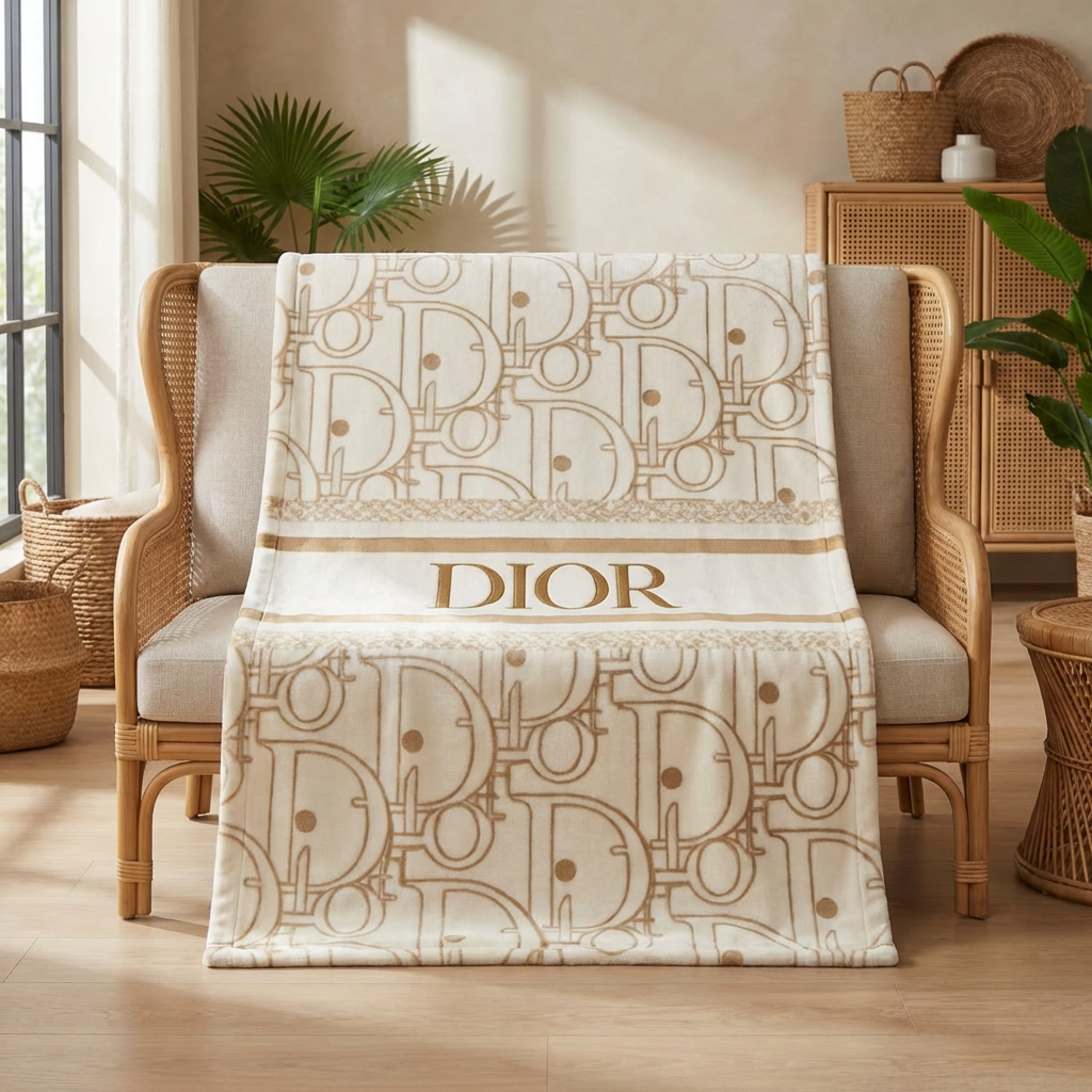 【ディオール】 ブランケット毛布 260204-10