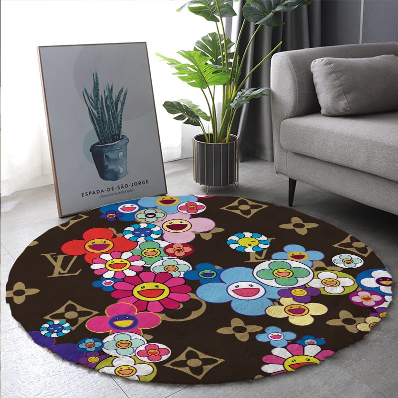 【ルイヴィトン】 ラグマット 円形 00219-2-1