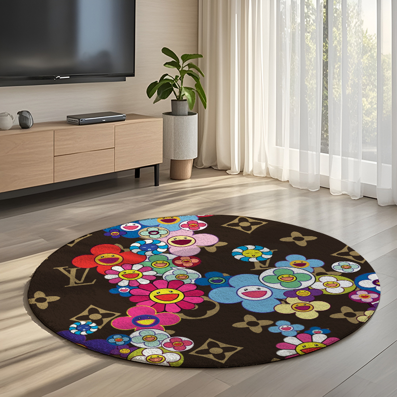 【ルイヴィトン】 ラグマット 円形 00219-2-1