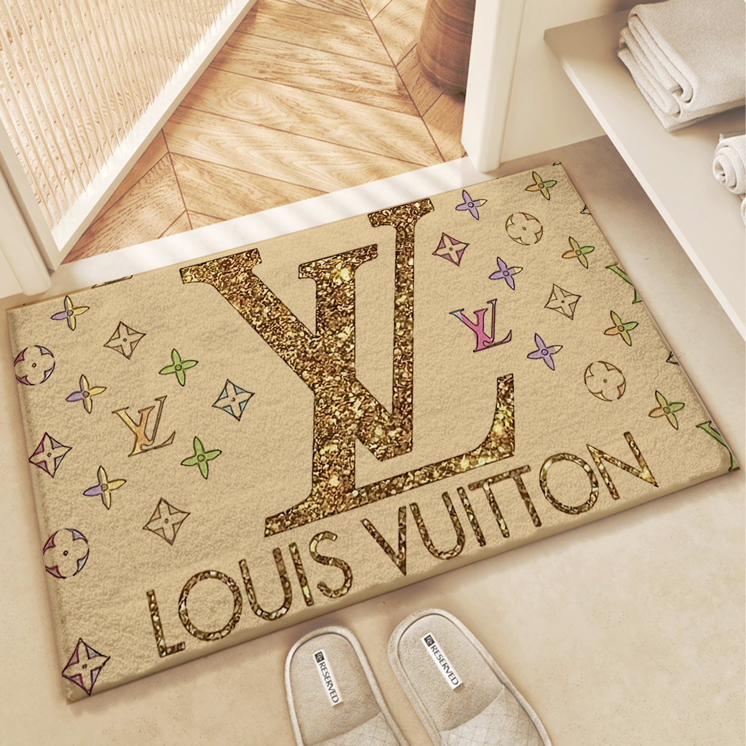 【ルイヴィトン】 トイレマット·浴室マット 吸水速乾 0411-1-8