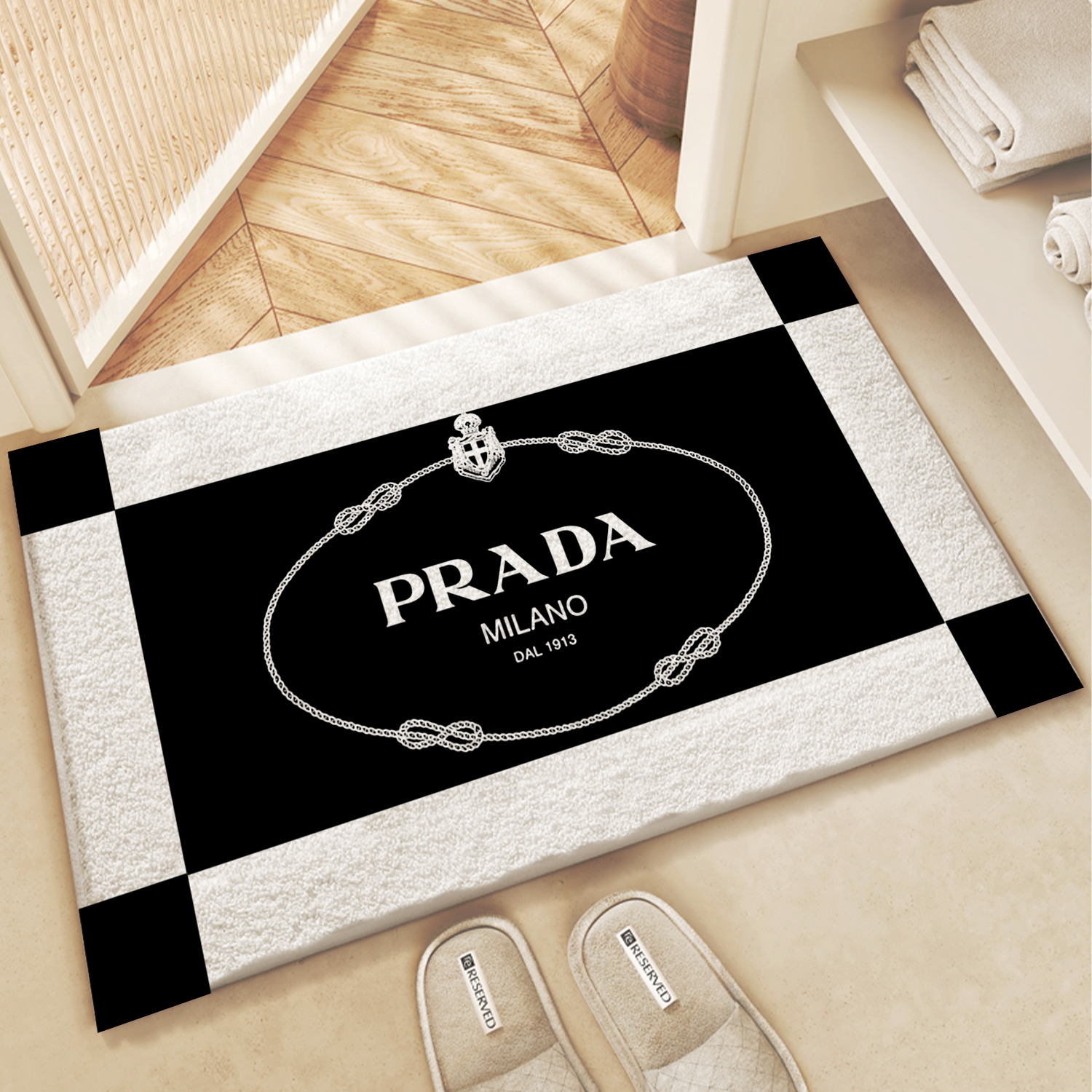 【プラダ】 トイレマット·浴室マット 吸水速乾 0423-2-2