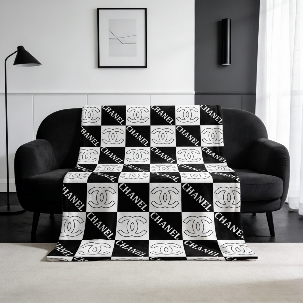 【シャネル】 ブランケット毛布 0818-2-6