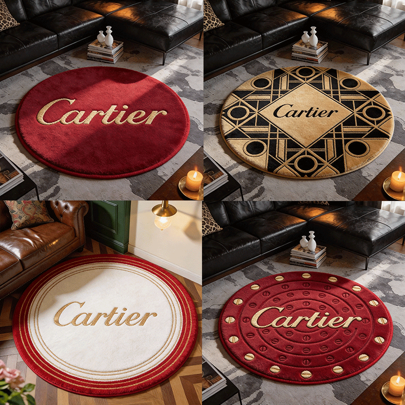 【カルティエ】 ラグマット 円形 260114-11