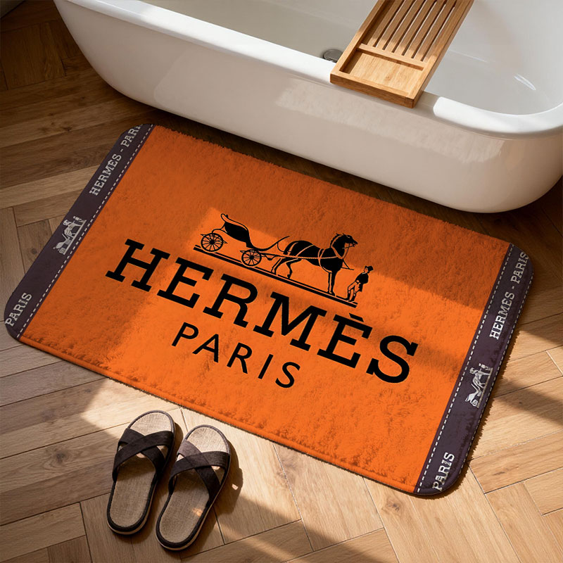 【エルメス】 トイレマット·浴室マット 吸水速乾 0821-4-25-1