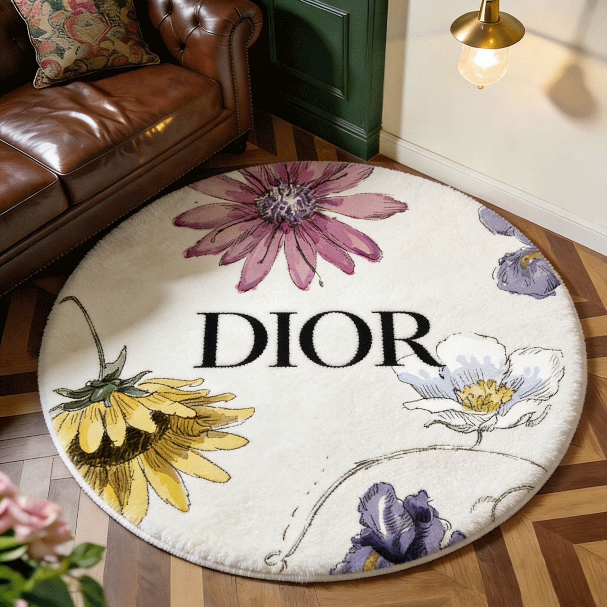 【ディオール】 ラグマット 円形 0315-2-8-1