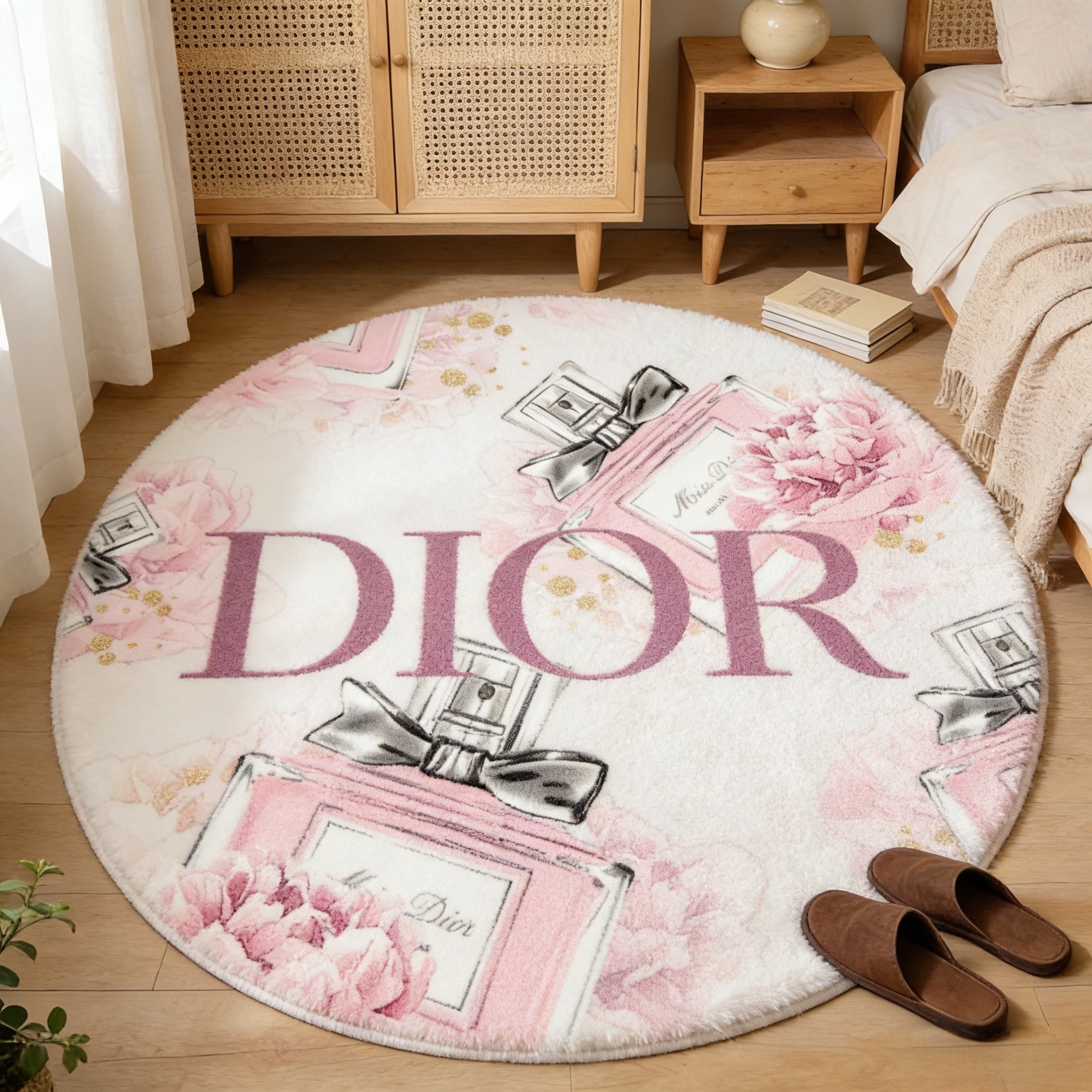 【ディオール】 ラグマット 円形 0315-2-10