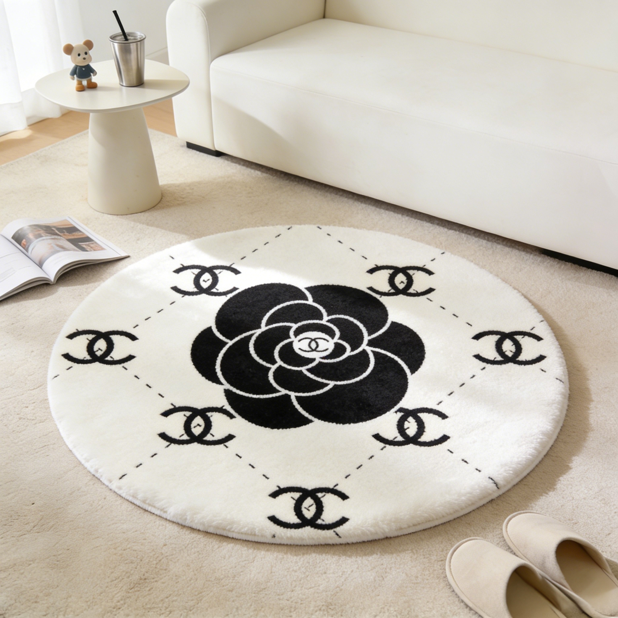 【シャネル】 ラグマット 円形 1216-1-10