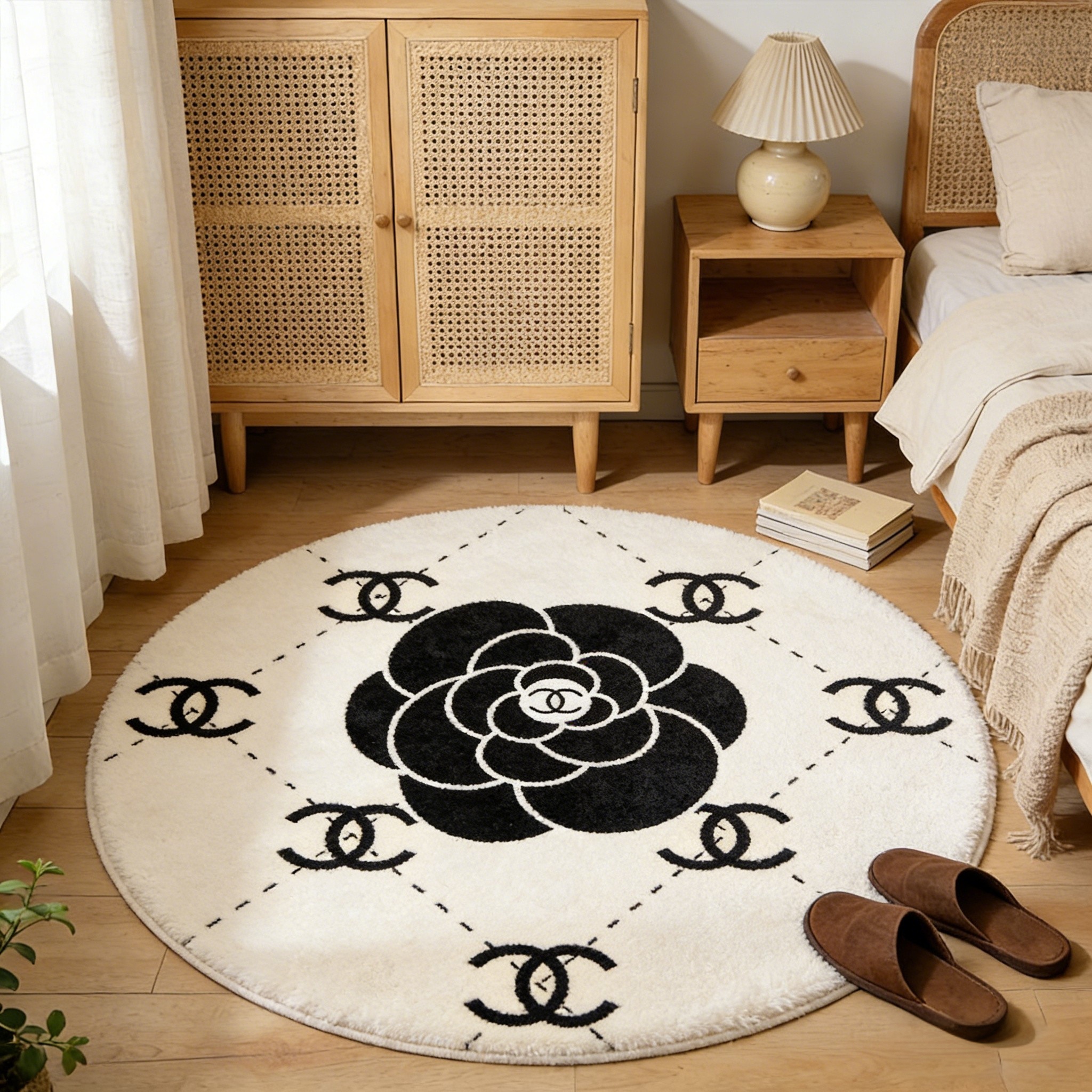 【シャネル】 ラグマット 円形 1216-1-10