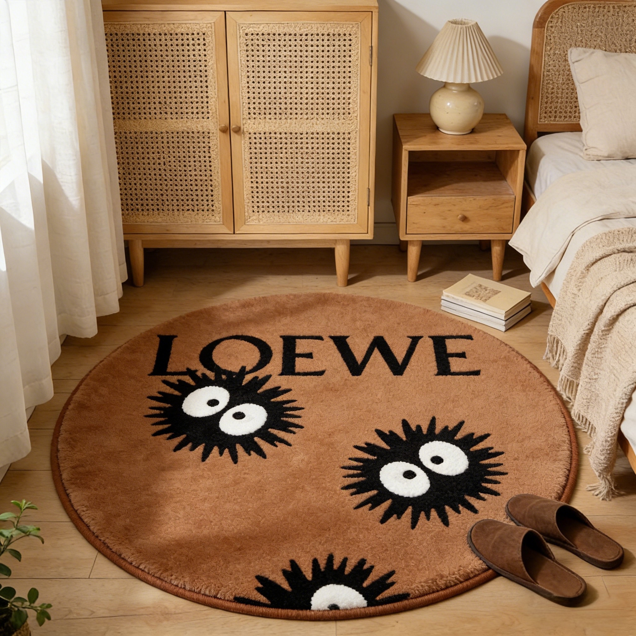 【ロエベ】 ラグマット 円形 0818-1-8-2