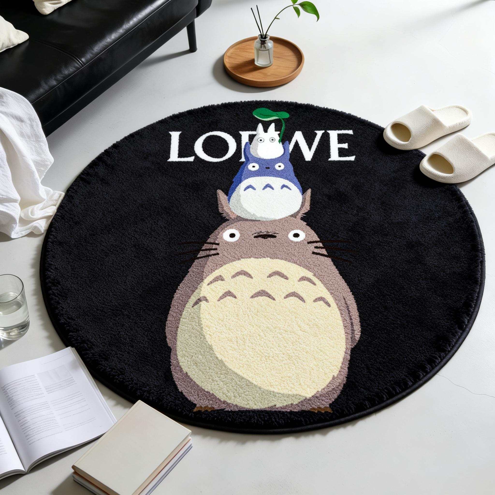 【ロエベ】 ラグマット 円形 0824-1-3-1