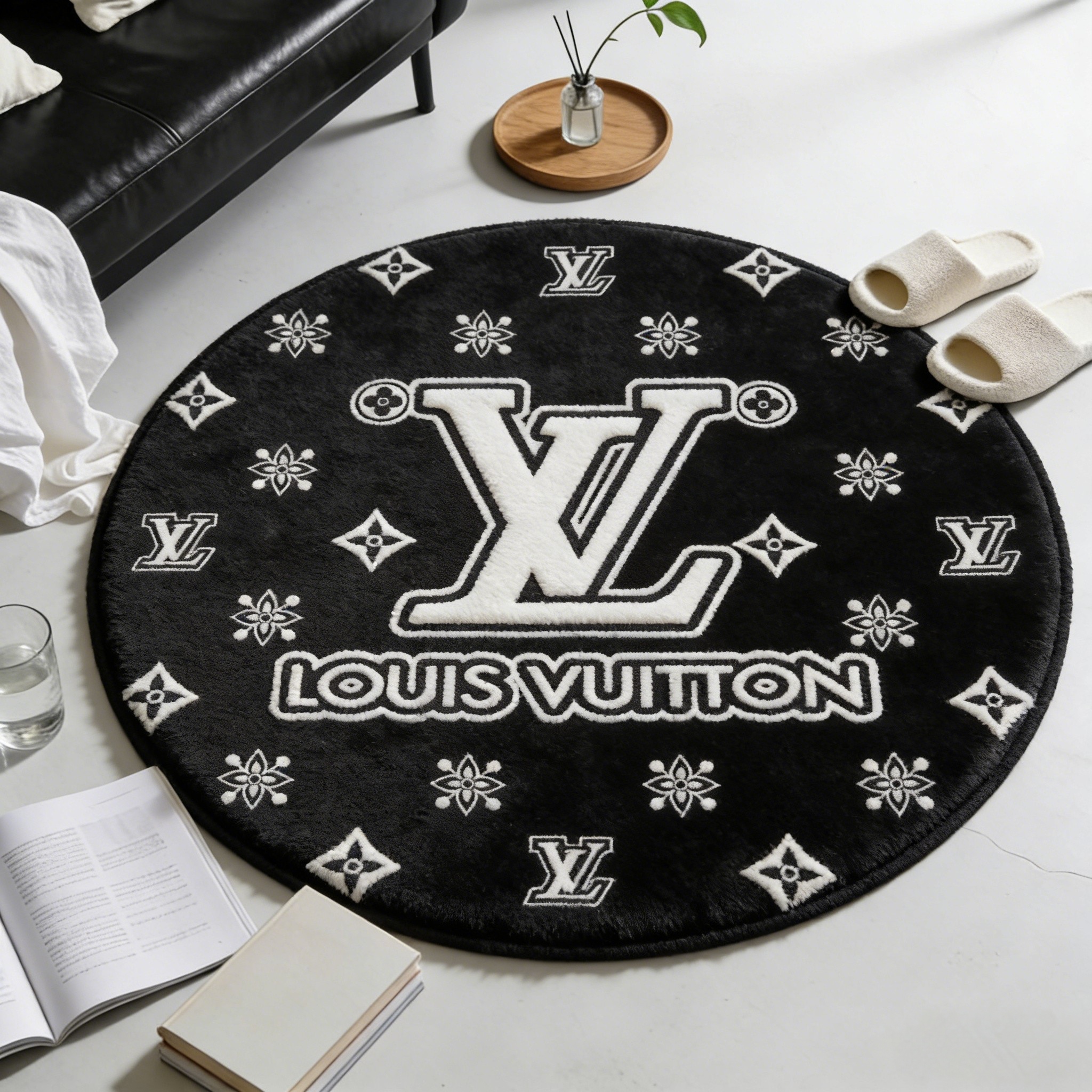 【ルイヴィトン】 ラグマット 円形 0901-2-1