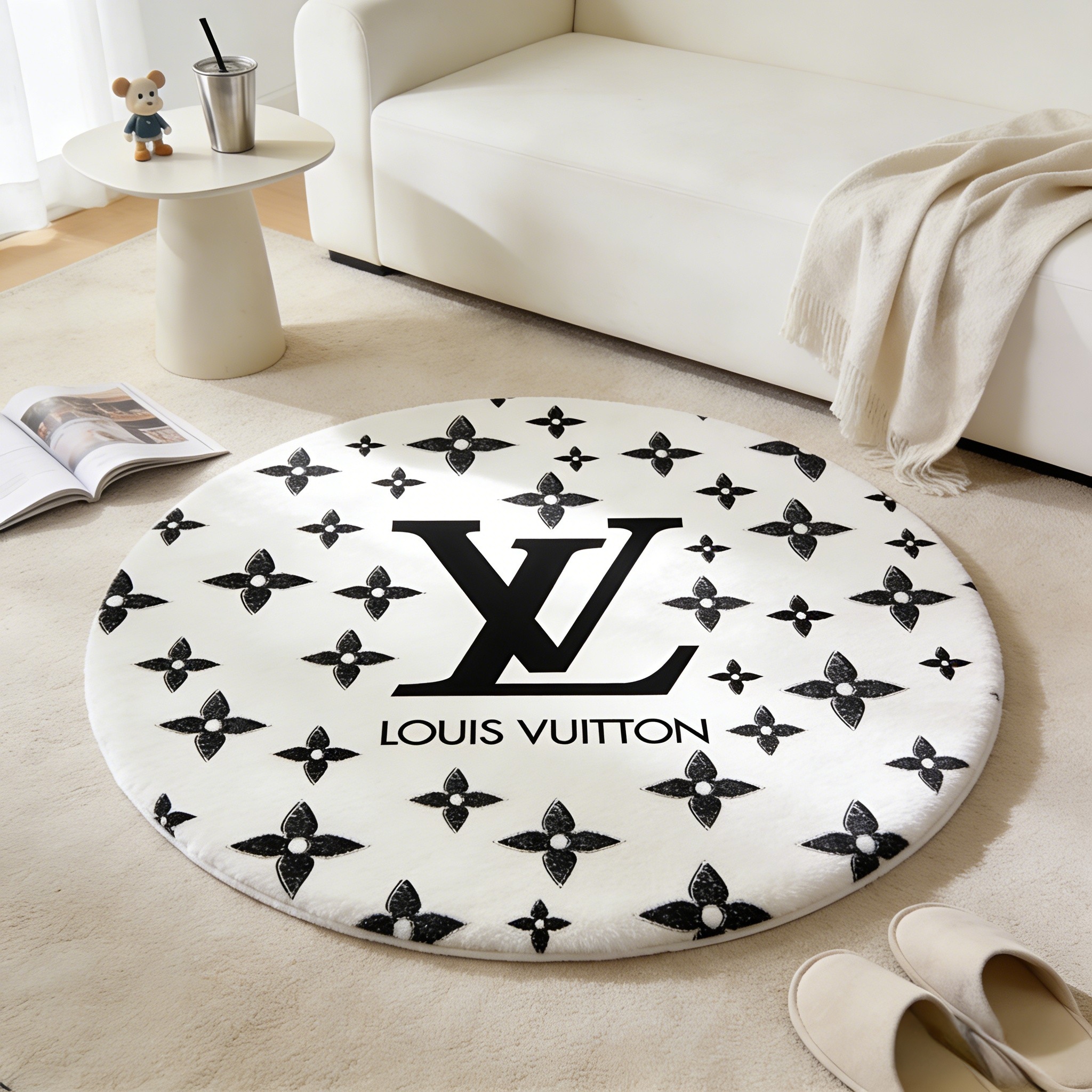 【ルイヴィトン】 ラグマット 円形 1030-3-10