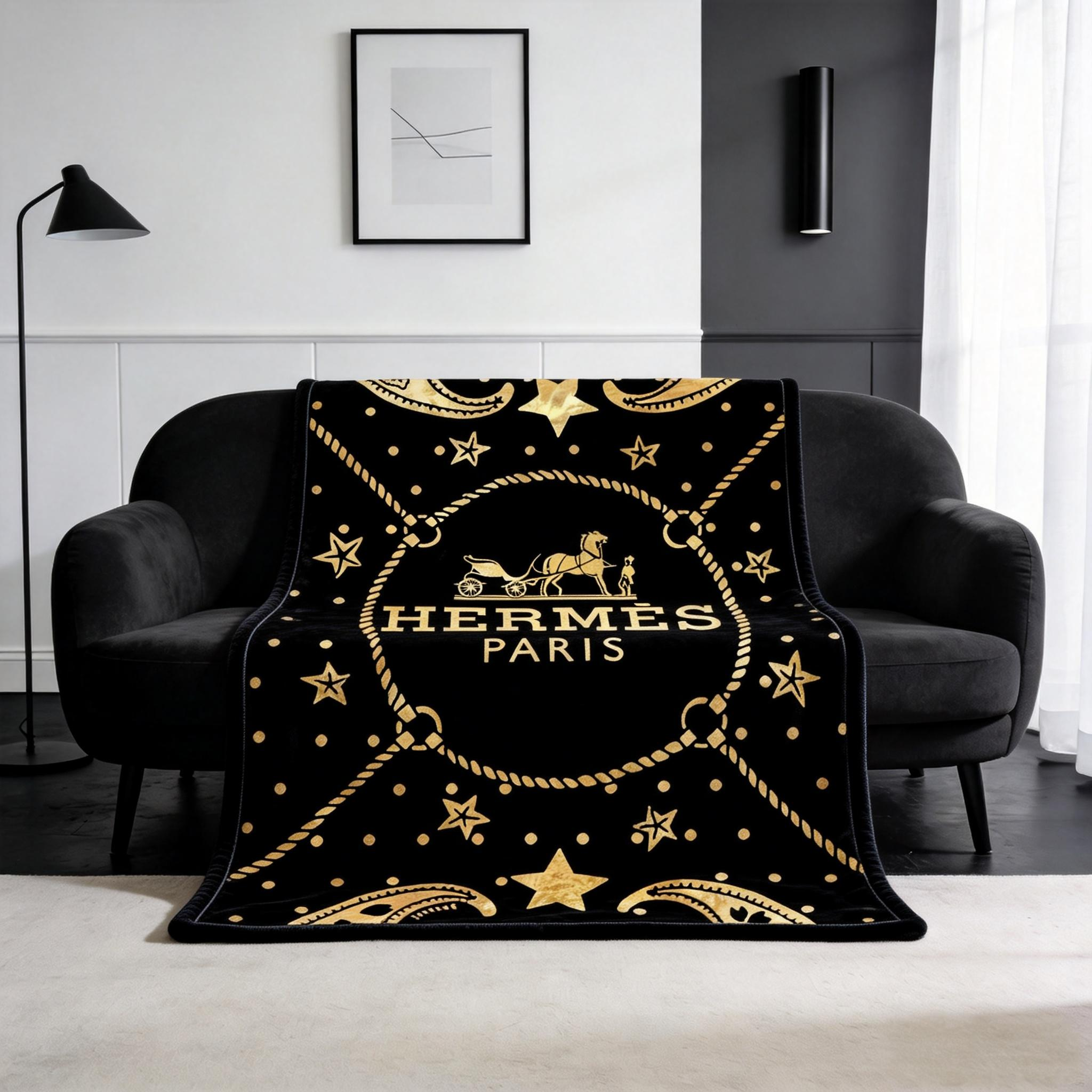 【エルメス】 ブランケット毛布 0930-1-1