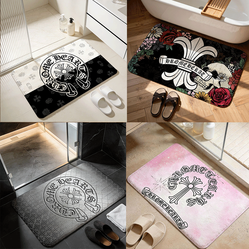 【クロムハーツ】 トイレマット·浴室マット 吸水速乾 0326-5-4