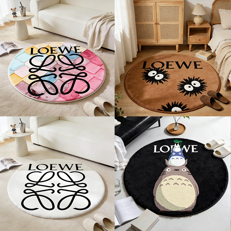 【ロエベ】 ラグマット 円形 0818-1-8-2