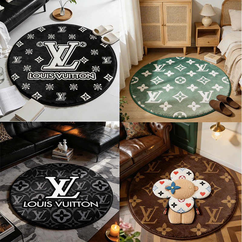 【ルイヴィトン】 ラグマット 円形 0721-4-1