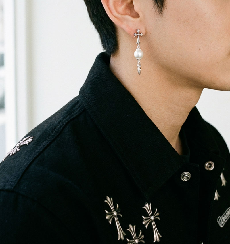 【クロムハーツ】MIKIMOTO限定ピアス 0401-2-1-1