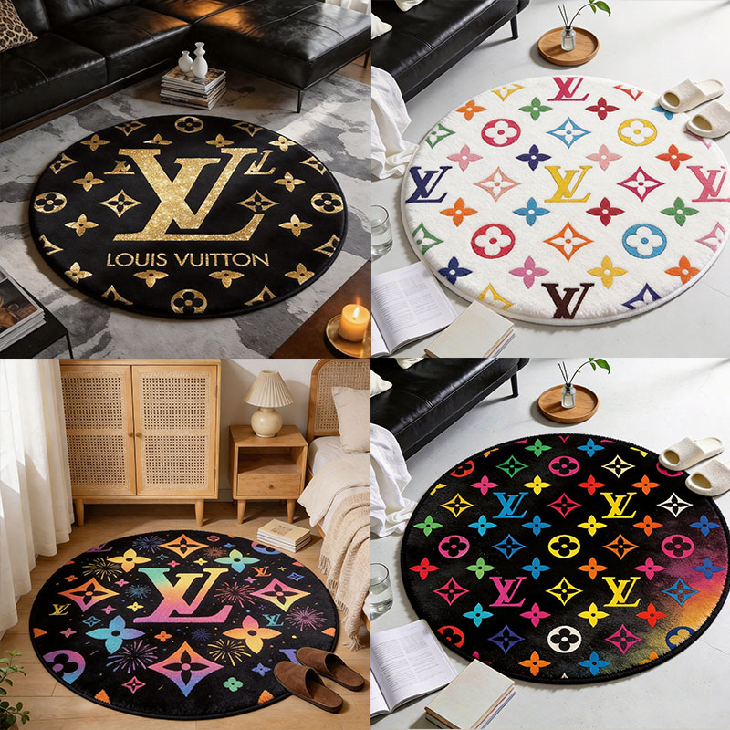 【ルイヴィトン】 ラグマット 円形 260310-36