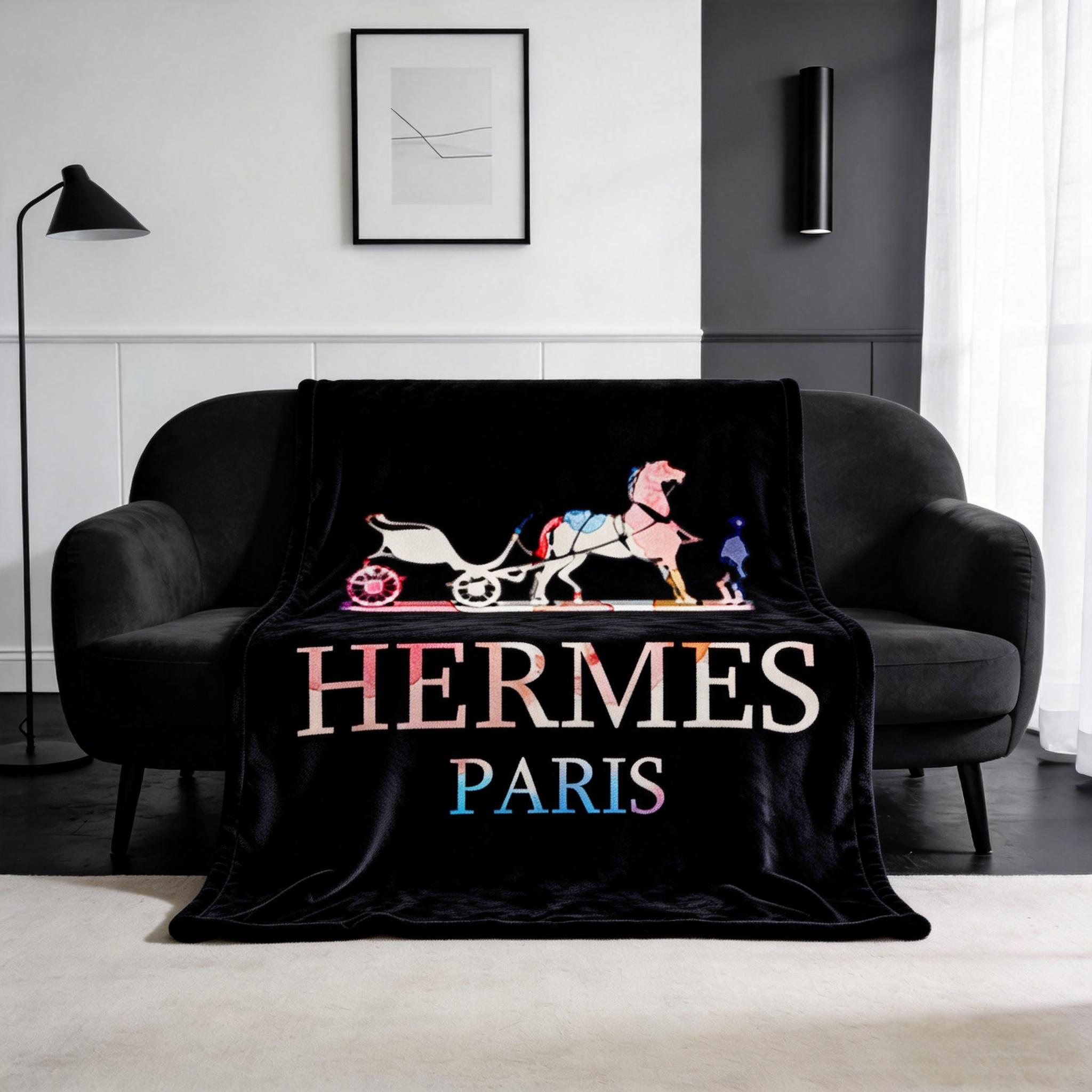 【エルメス】 ブランケット毛布 0923-1-33-1