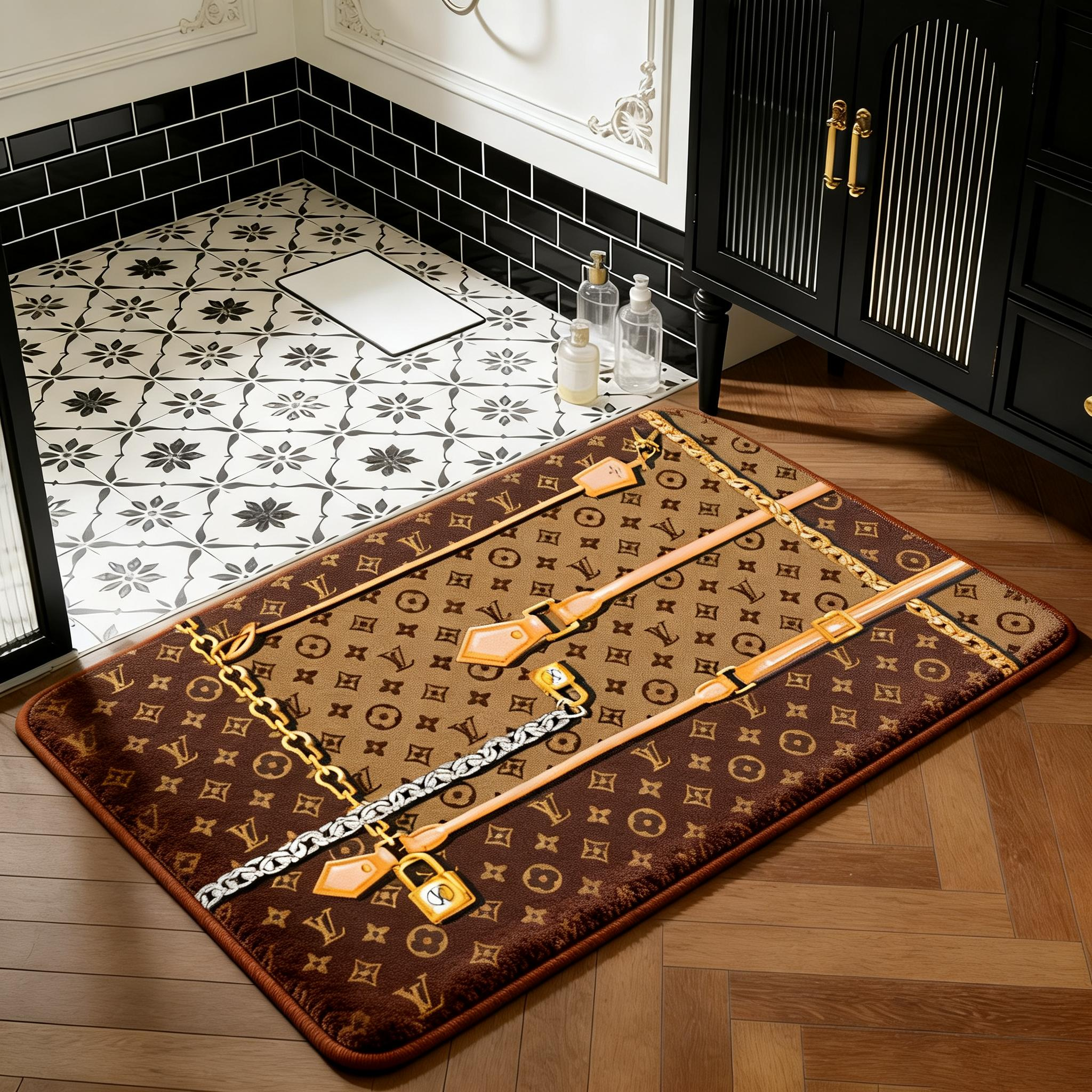 【ルイヴィトン】 トイレマット·浴室マット 吸水速乾 1012-4-2