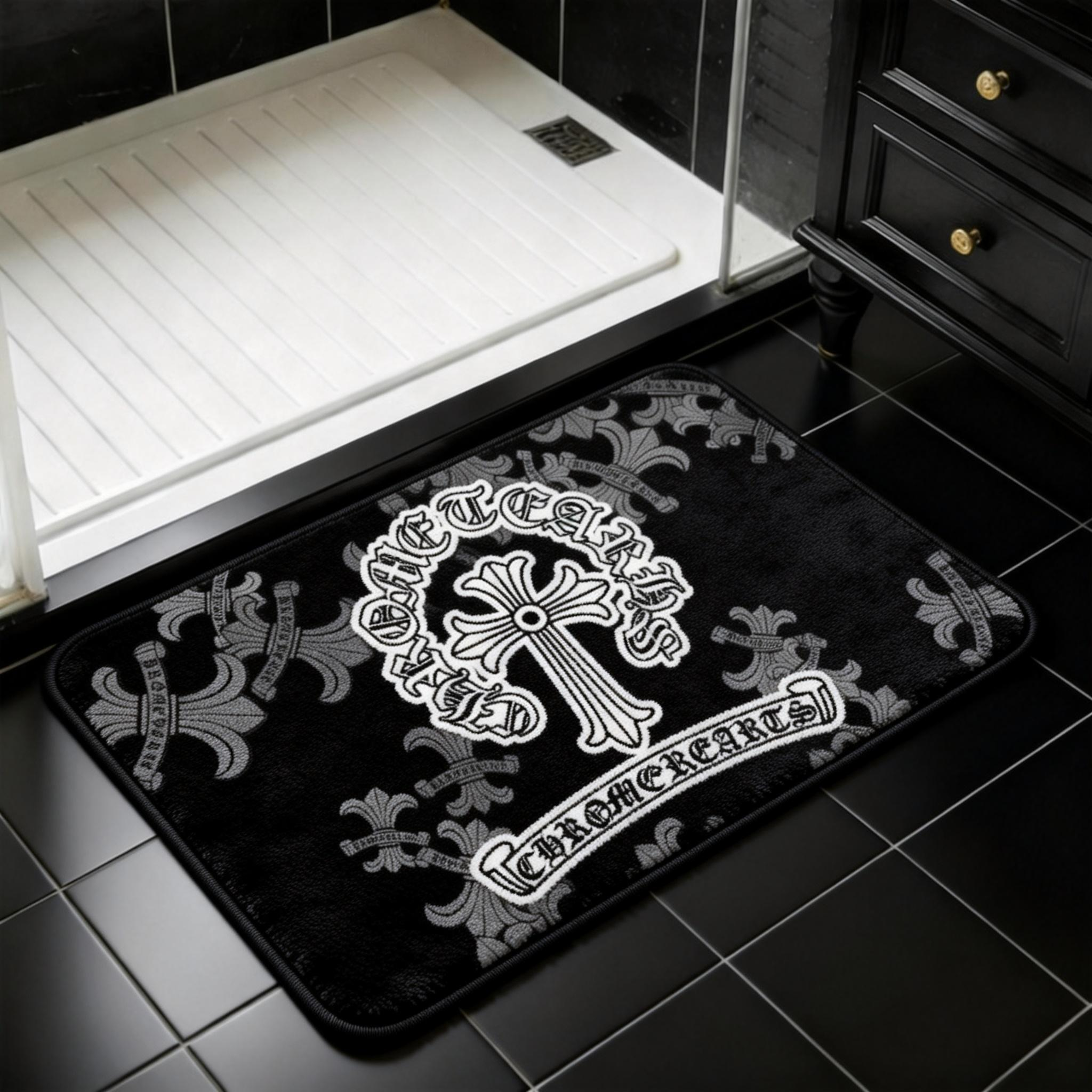 【クロムハーツ】 トイレマット·浴室マット 吸水速乾 0530-2-1