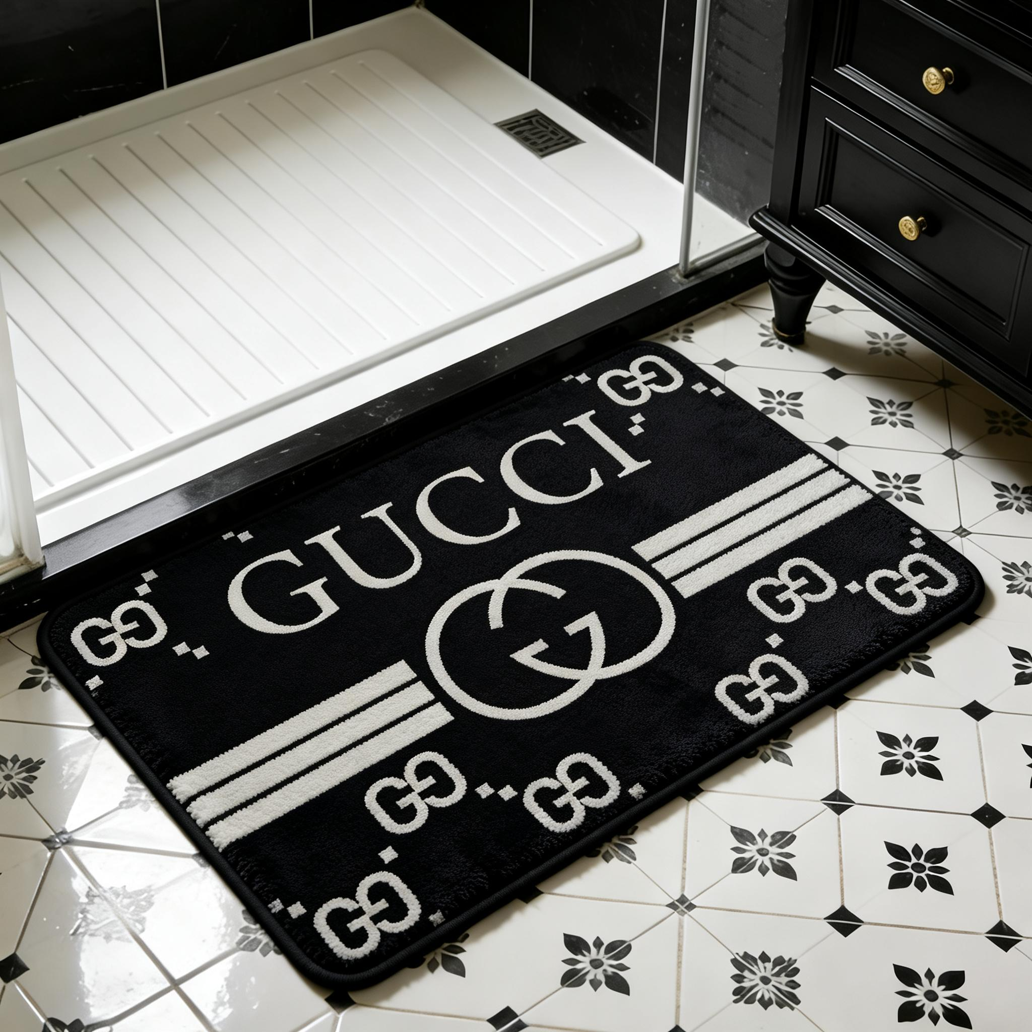 【グッチ】 トイレマット·浴室マット 吸水速乾 1228-3-13