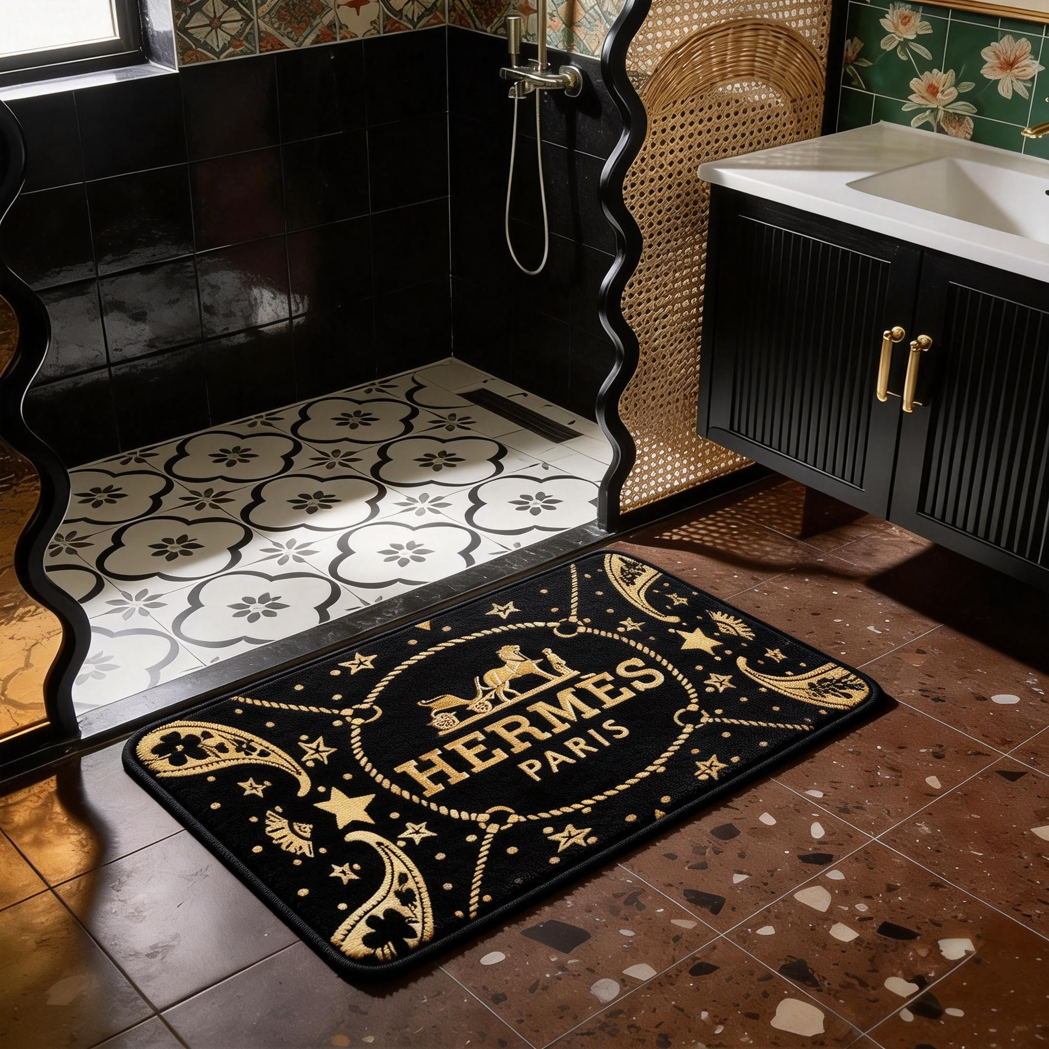 【エルメス】トイレマット·浴室マット 吸水速乾 0930-2-1