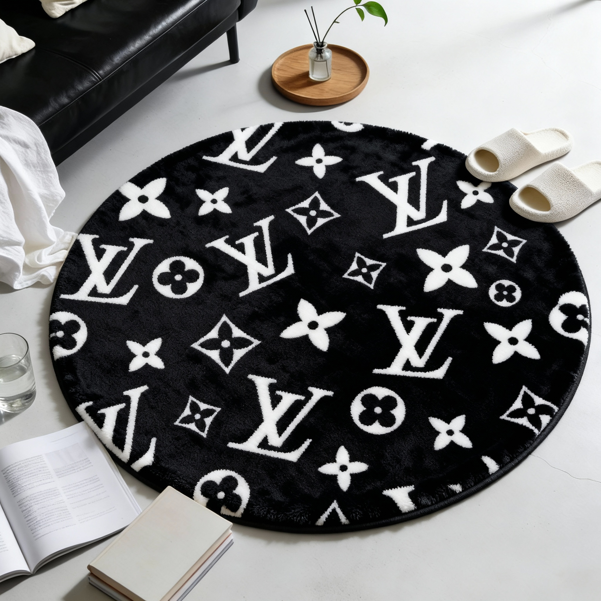 【ルイヴィトン】 ラグマット 円形 26017-52