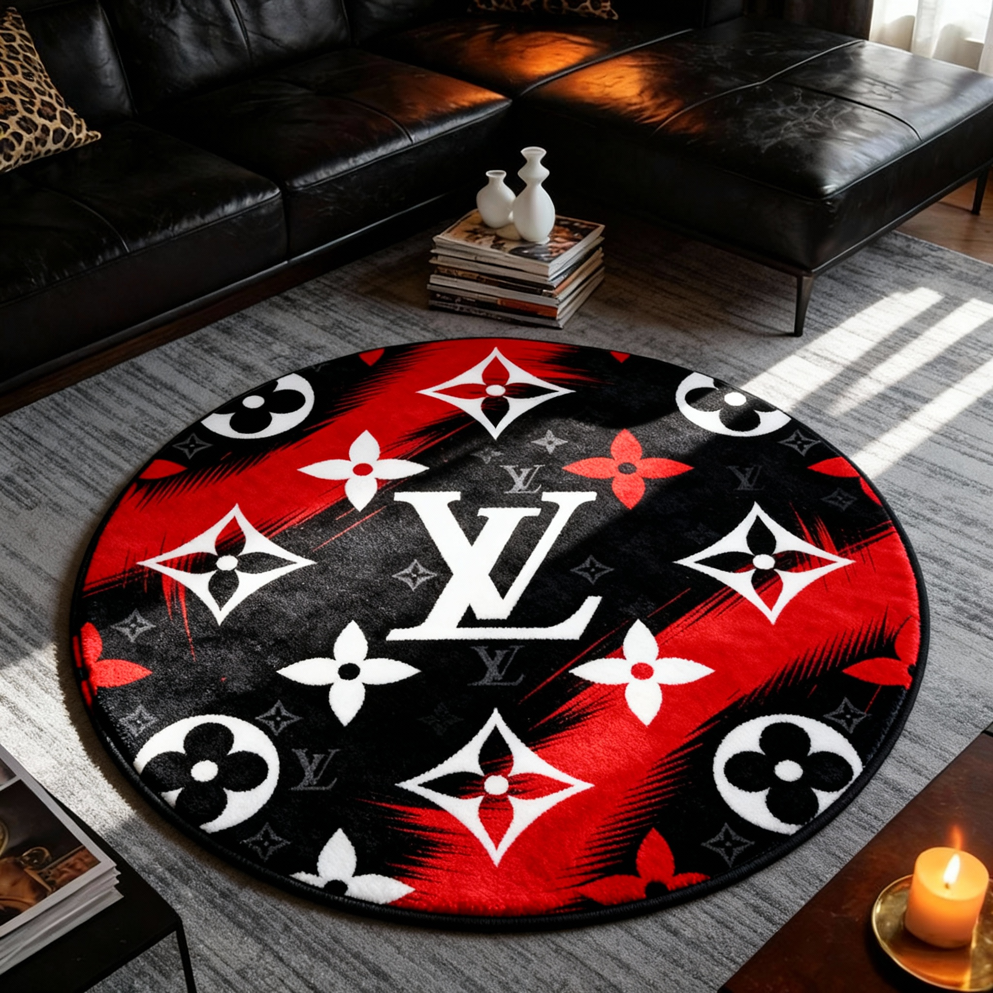 【ルイヴィトン】 ラグマット 円形 26017-60