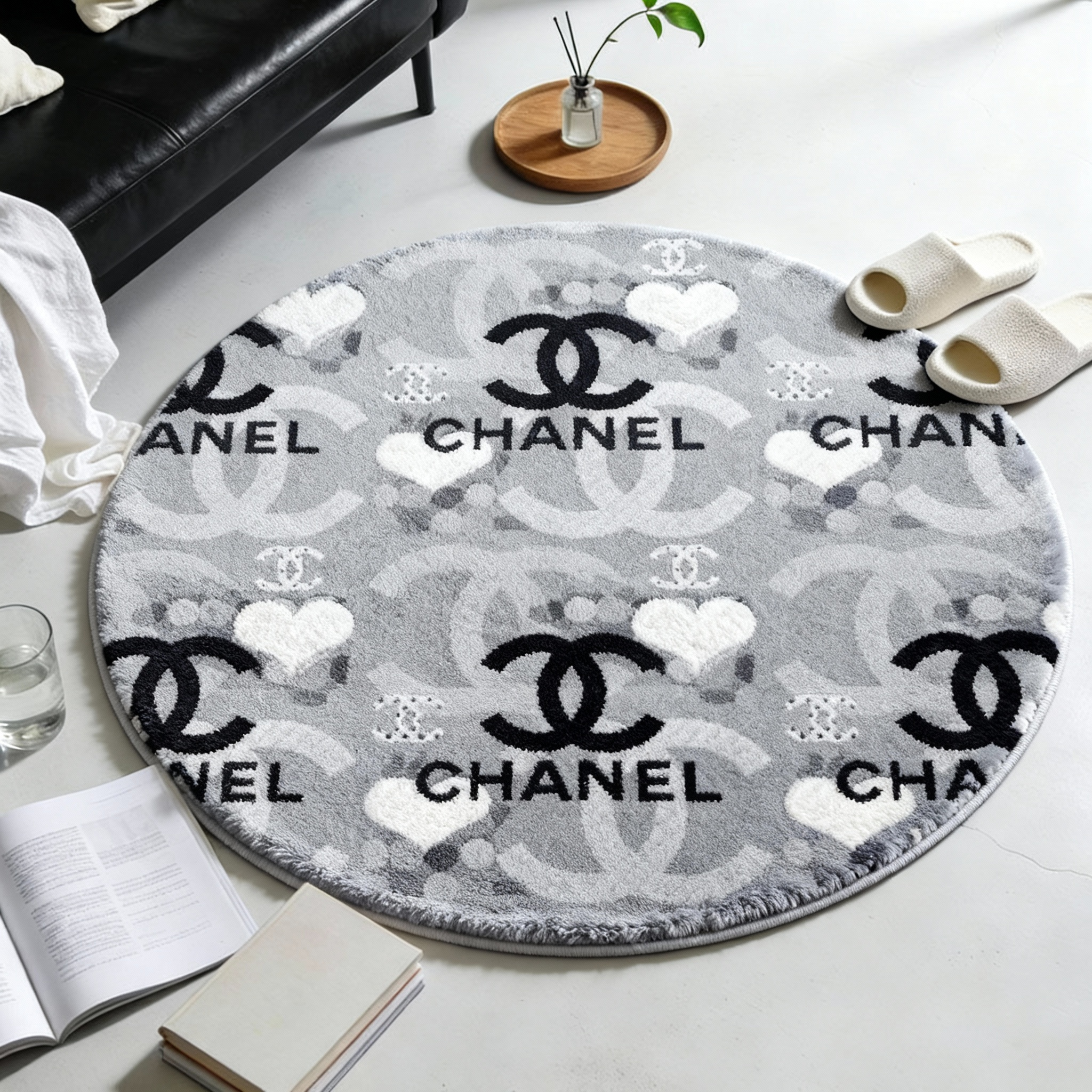 【シャネル】 ラグマット 円形 26017-55