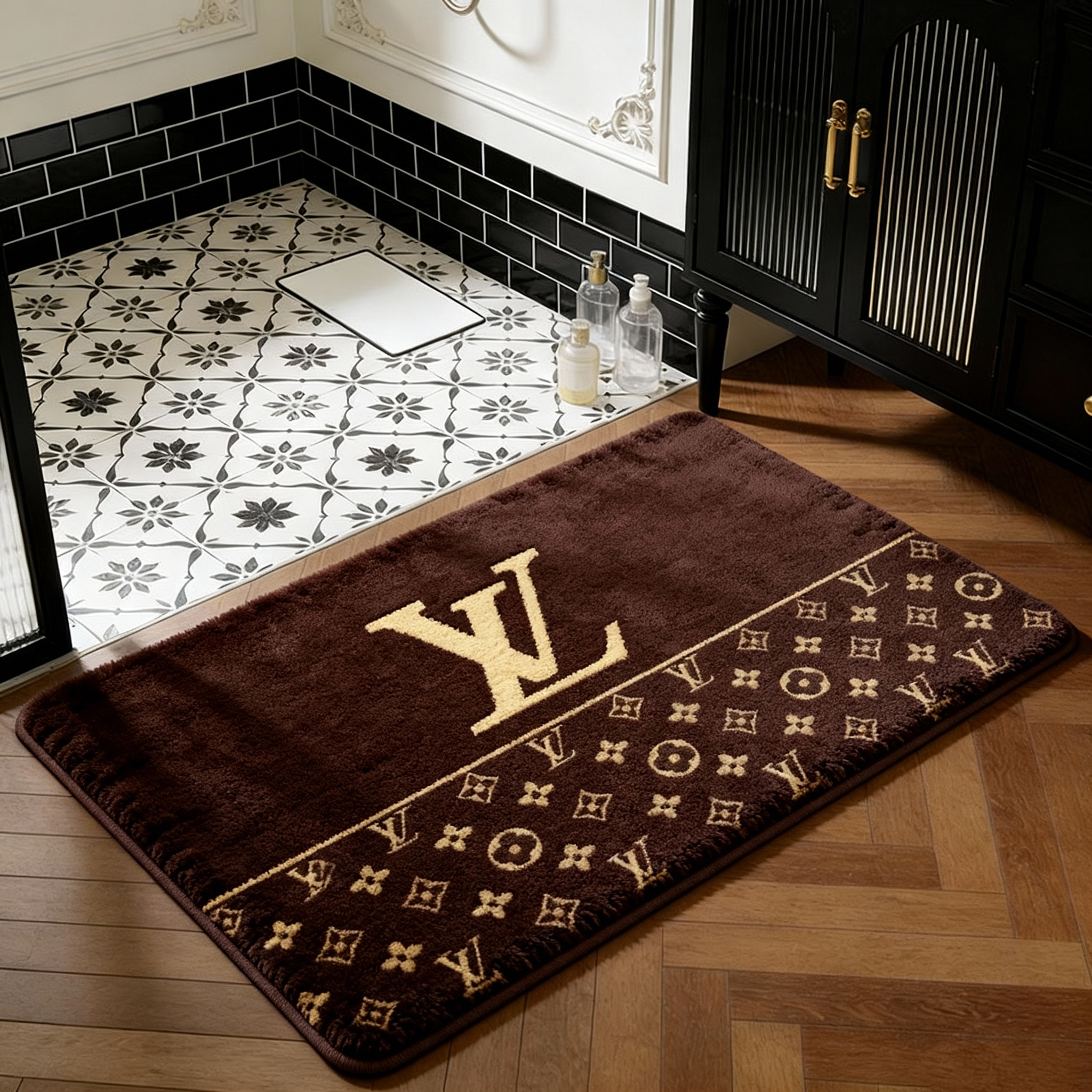 【ルイヴィトン】 トイレマット·浴室マット 吸水速乾 26017-42