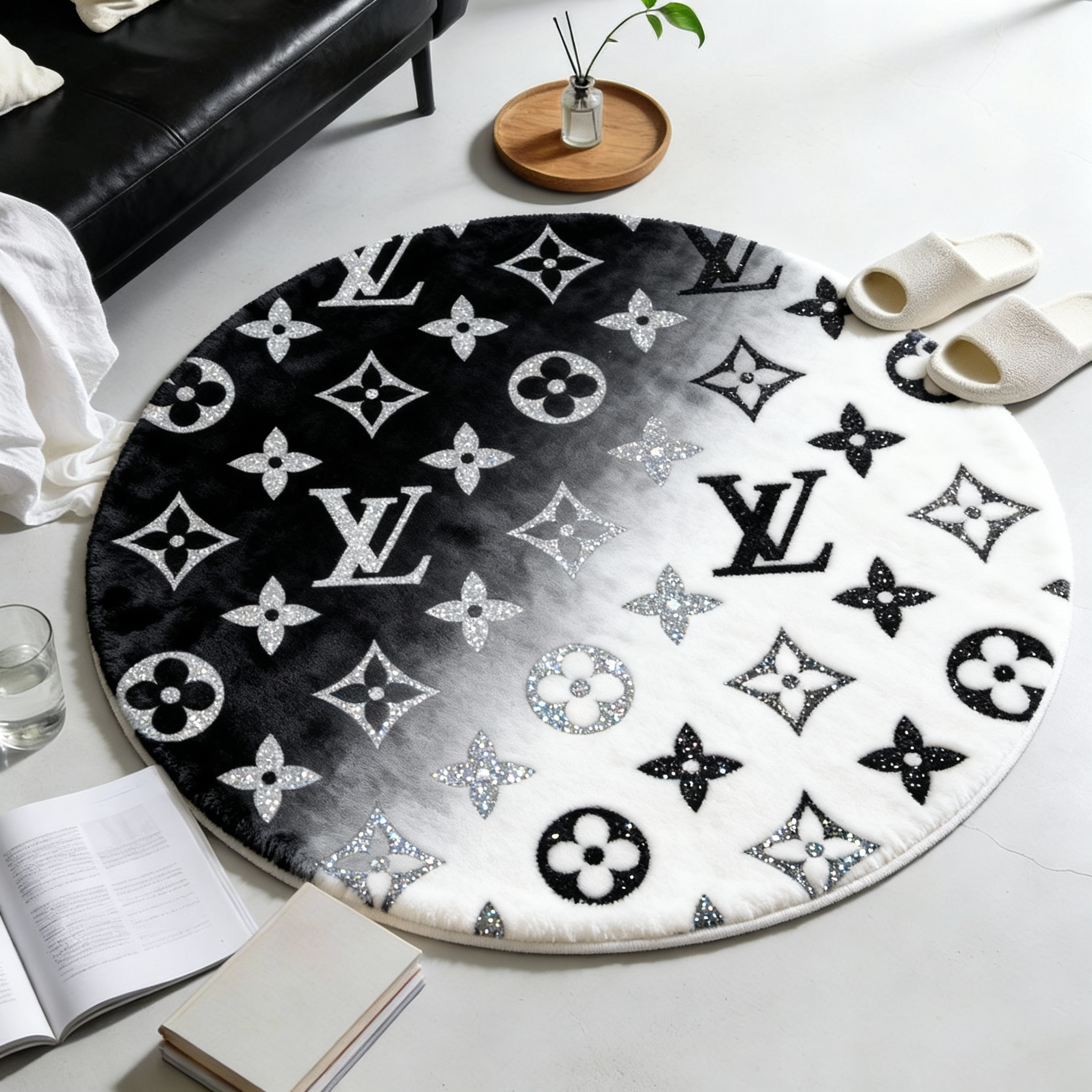 【ルイヴィトン】 ラグマット 円形 26017-59