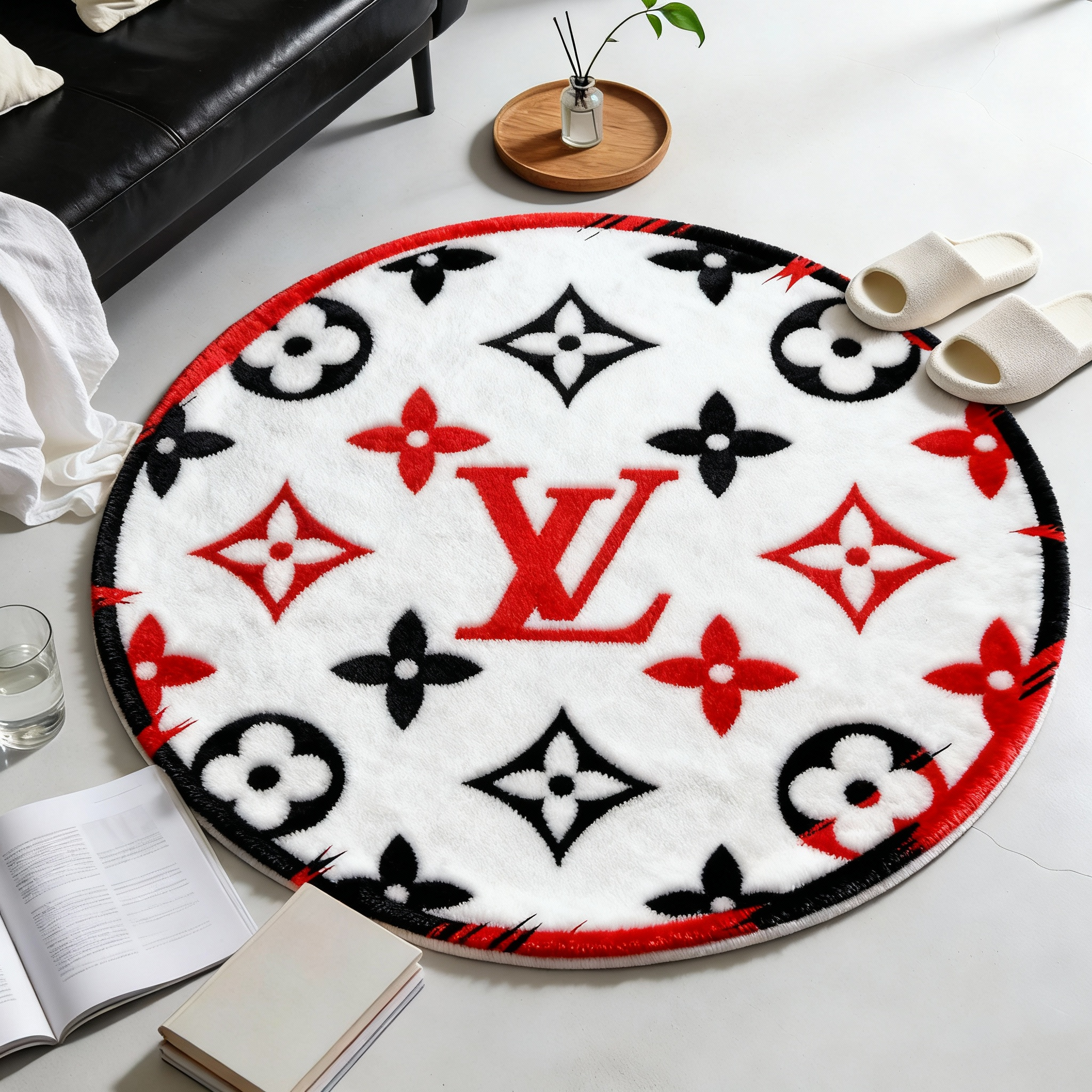 【ルイヴィトン】 ラグマット 円形 26017-62