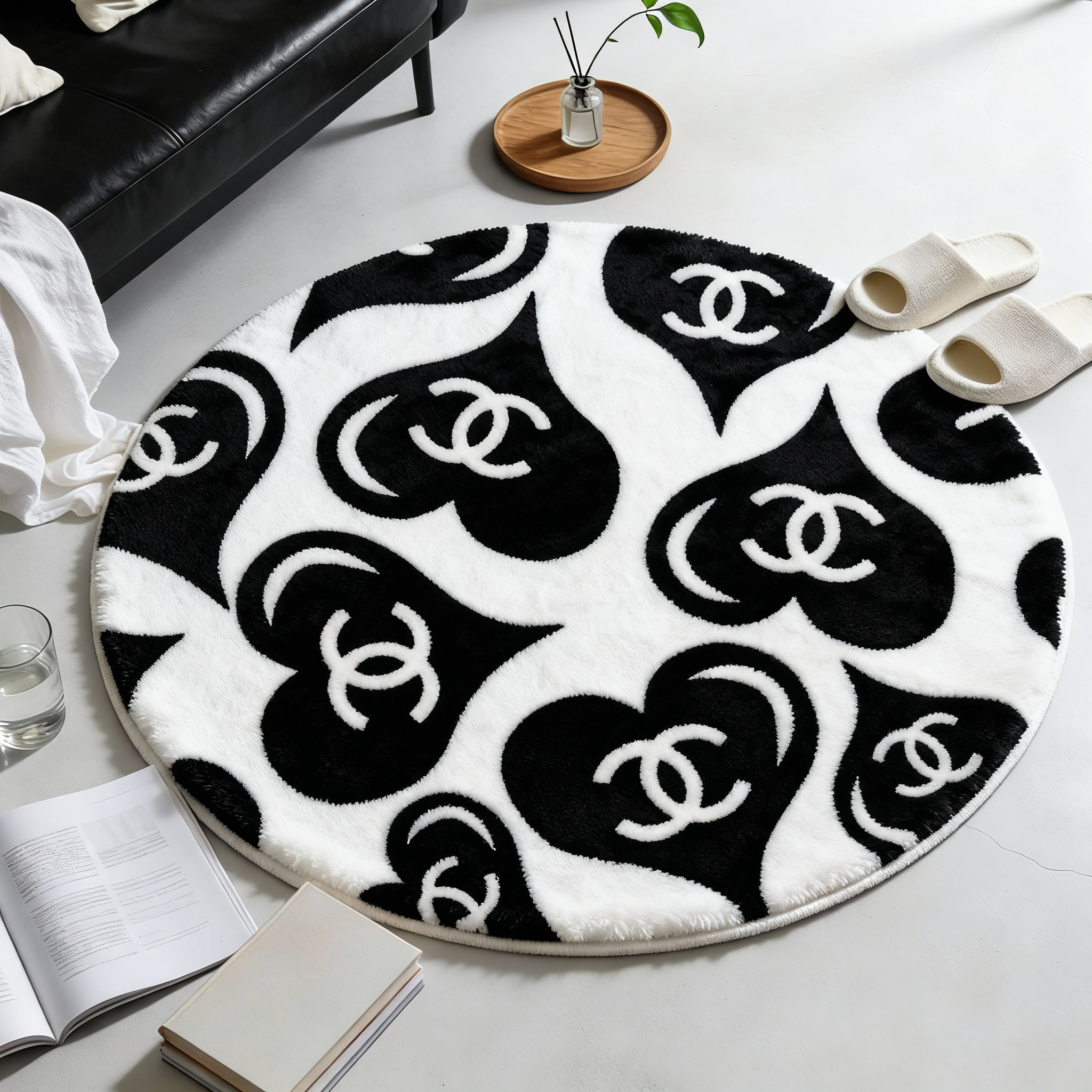 【シャネル】 ラグマット 円形 26017-54