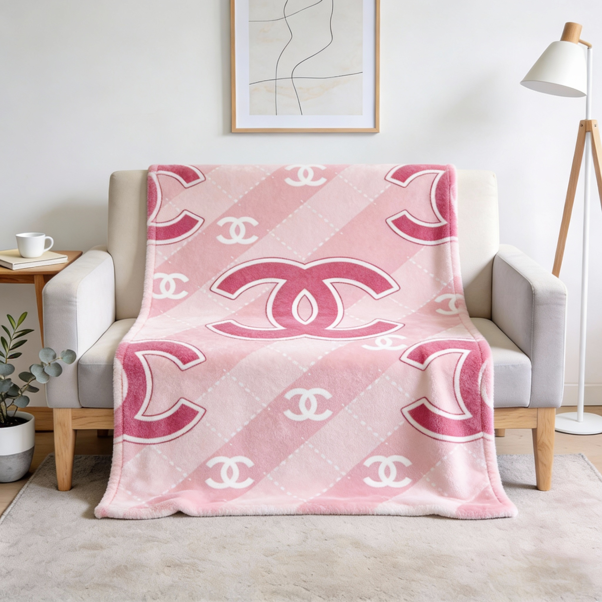 【シャネル】 ブランケット毛布 26018-14