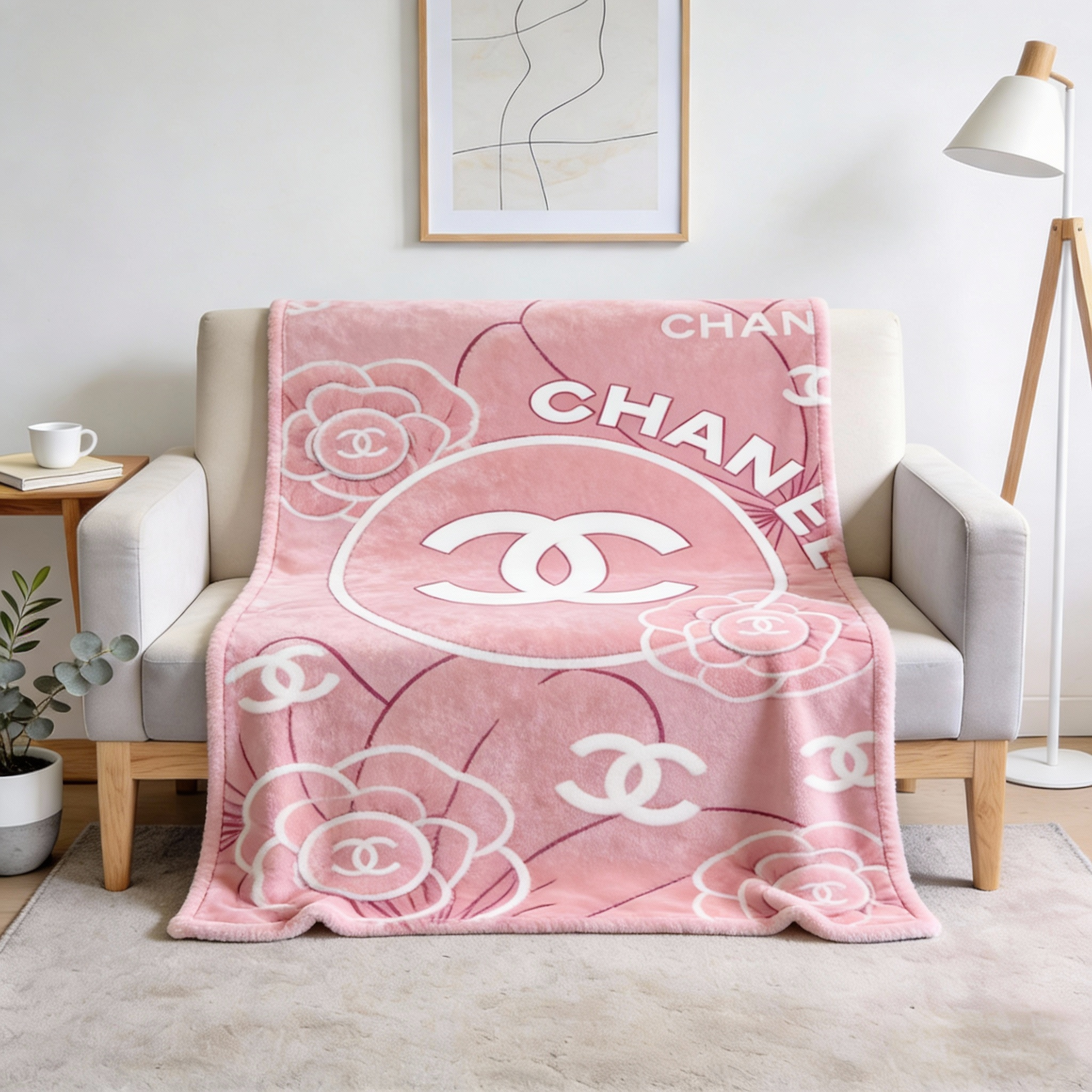 【シャネル】 ブランケット毛布 26018-17