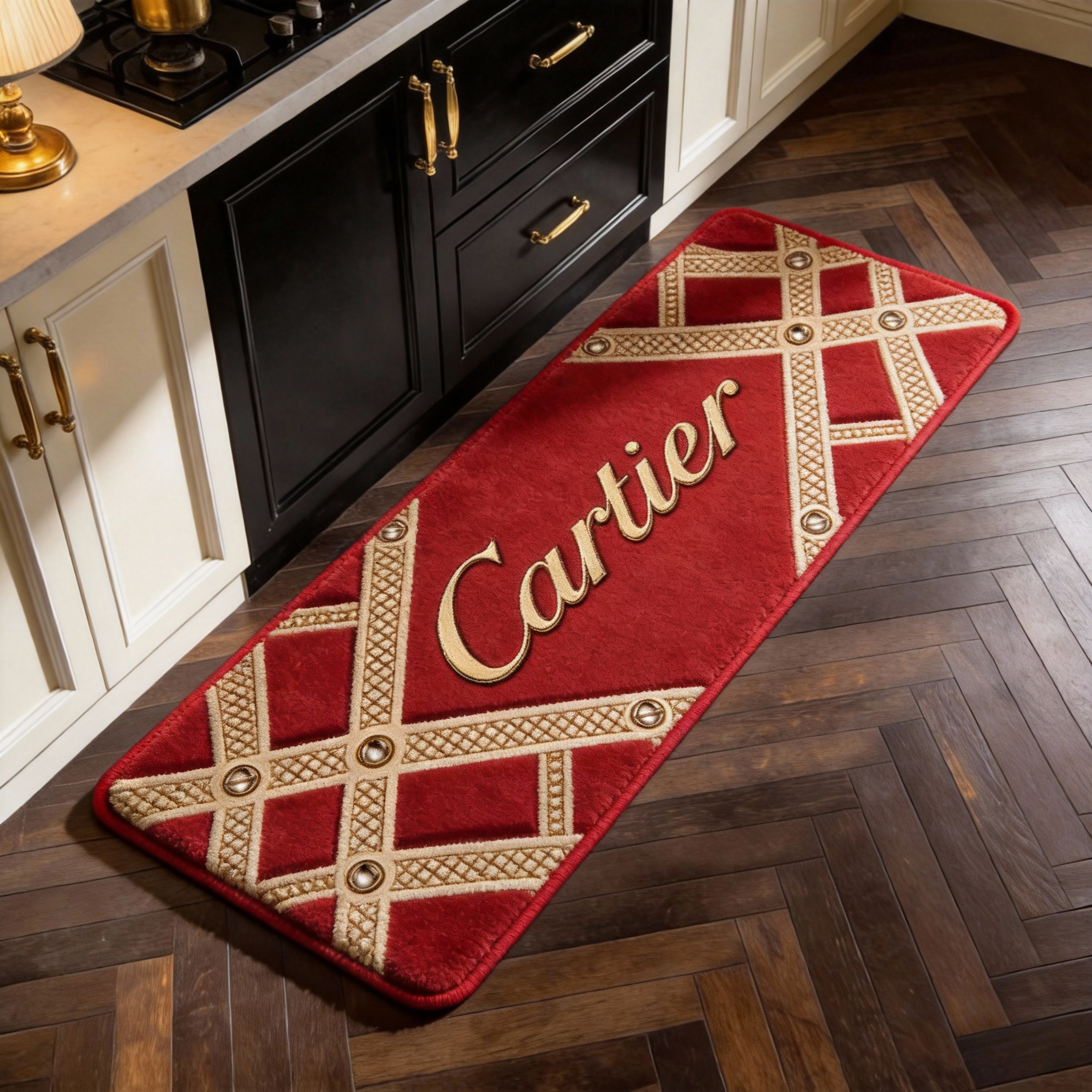 【カルティエ】 キッチンマット 26114-17