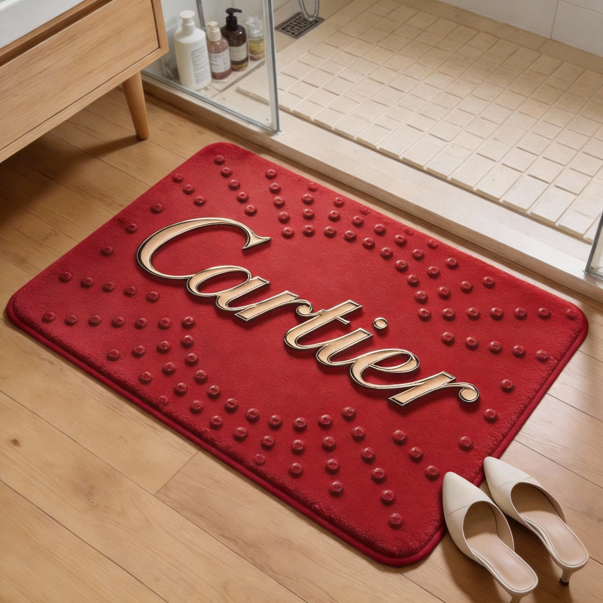 【カルティエ】トイレマット·浴室マット 吸水速乾 26114-3