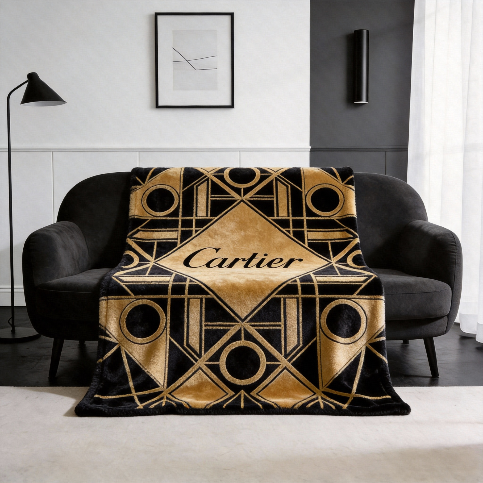 【カルティエ】 ブランケット毛布 26018-25
