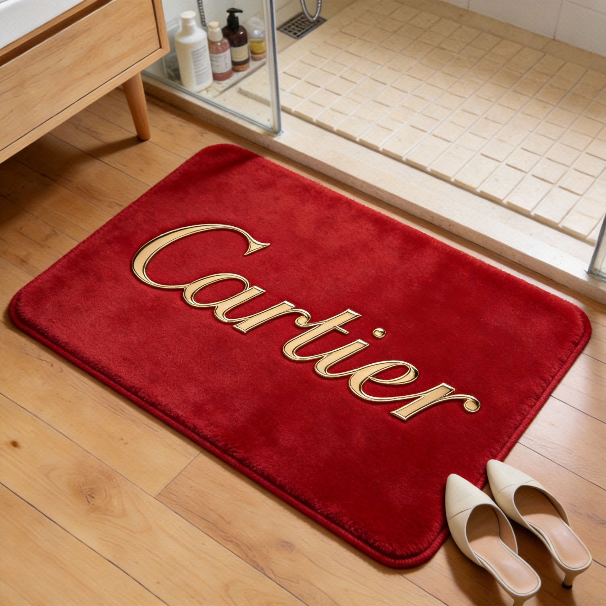 【カルティエ】トイレマット·浴室マット 吸水速乾 26114-4