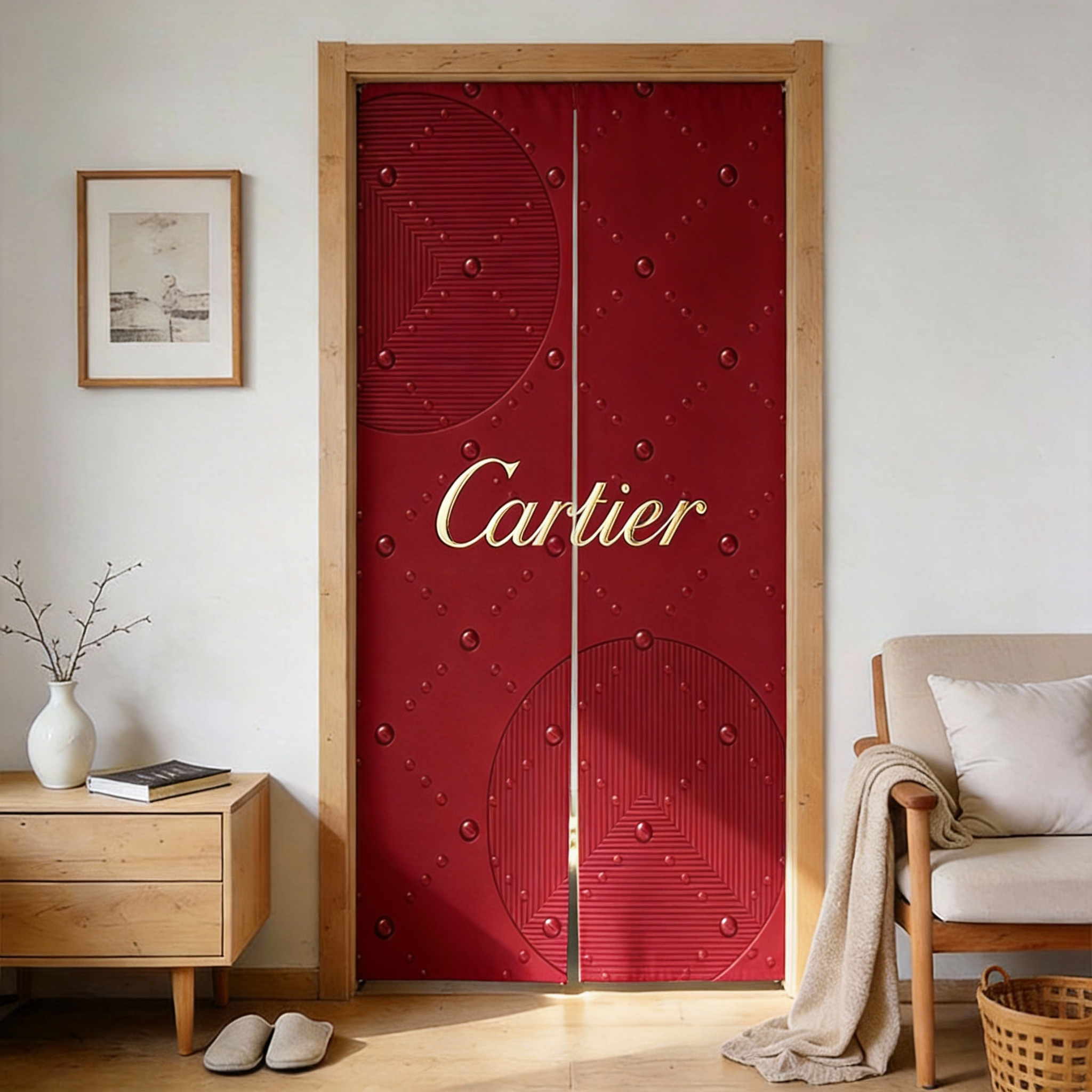 【カルティエ】のれん間仕切り 冷気 遮断 保温見 26114-23