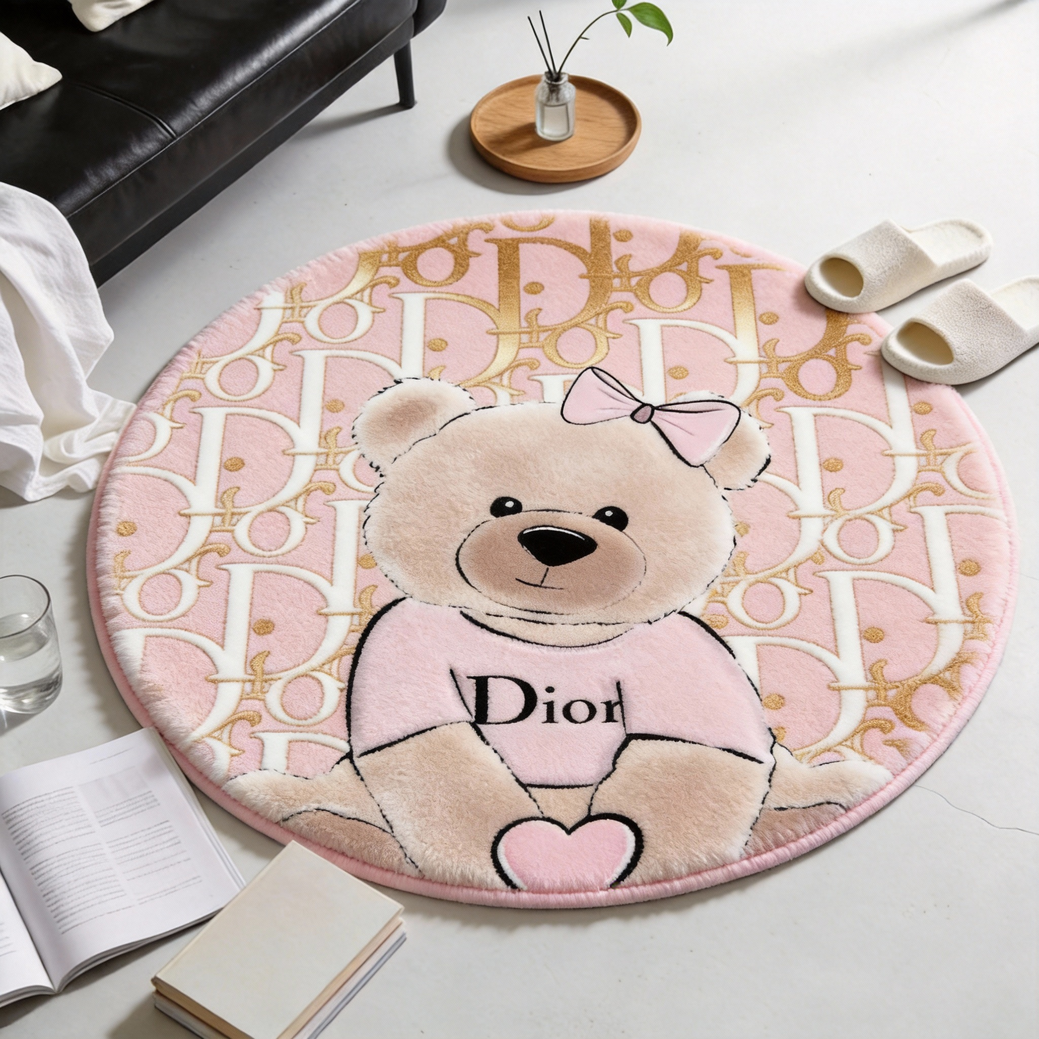 【ディオール】 ラグマット 円形 260203-17