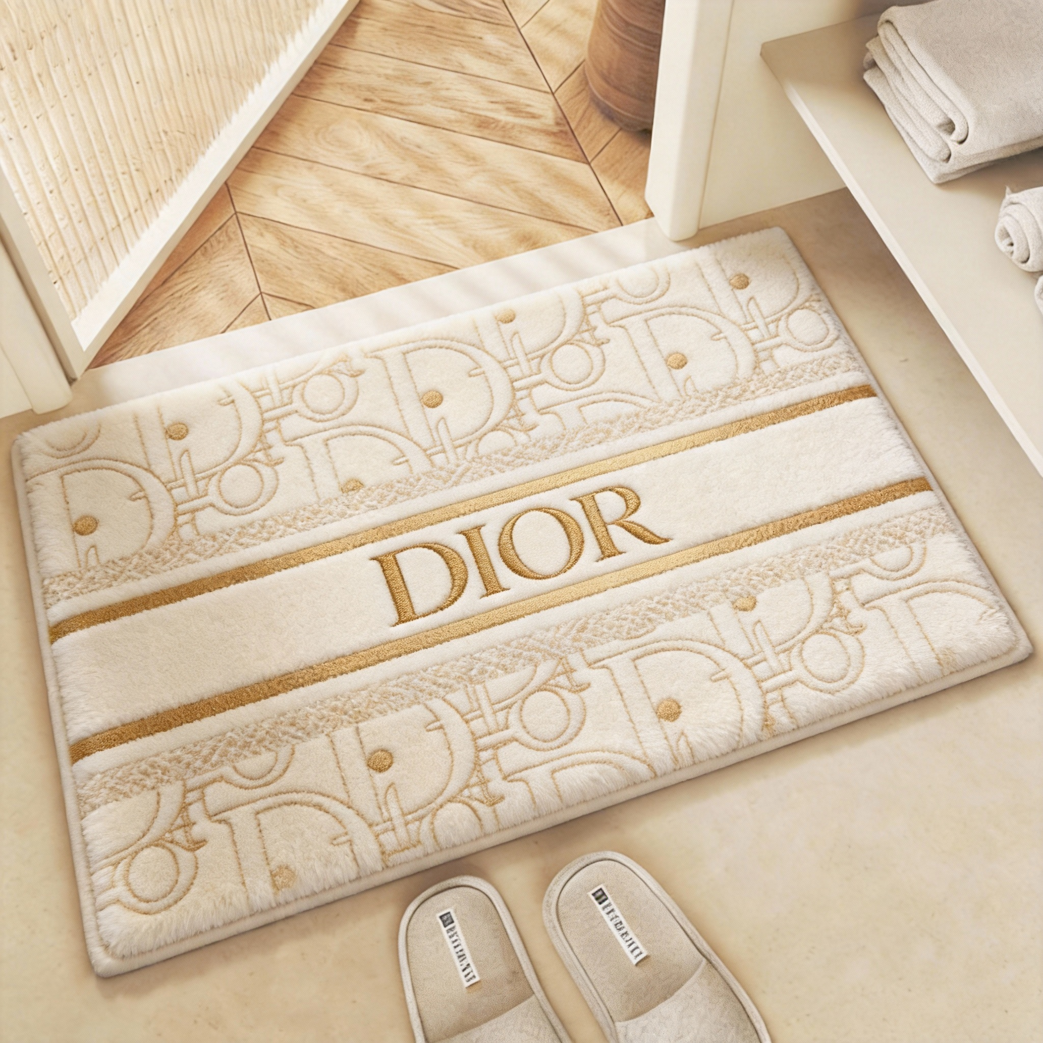 【ディオール】 トイレマット·浴室マット 吸水速乾 260203-23