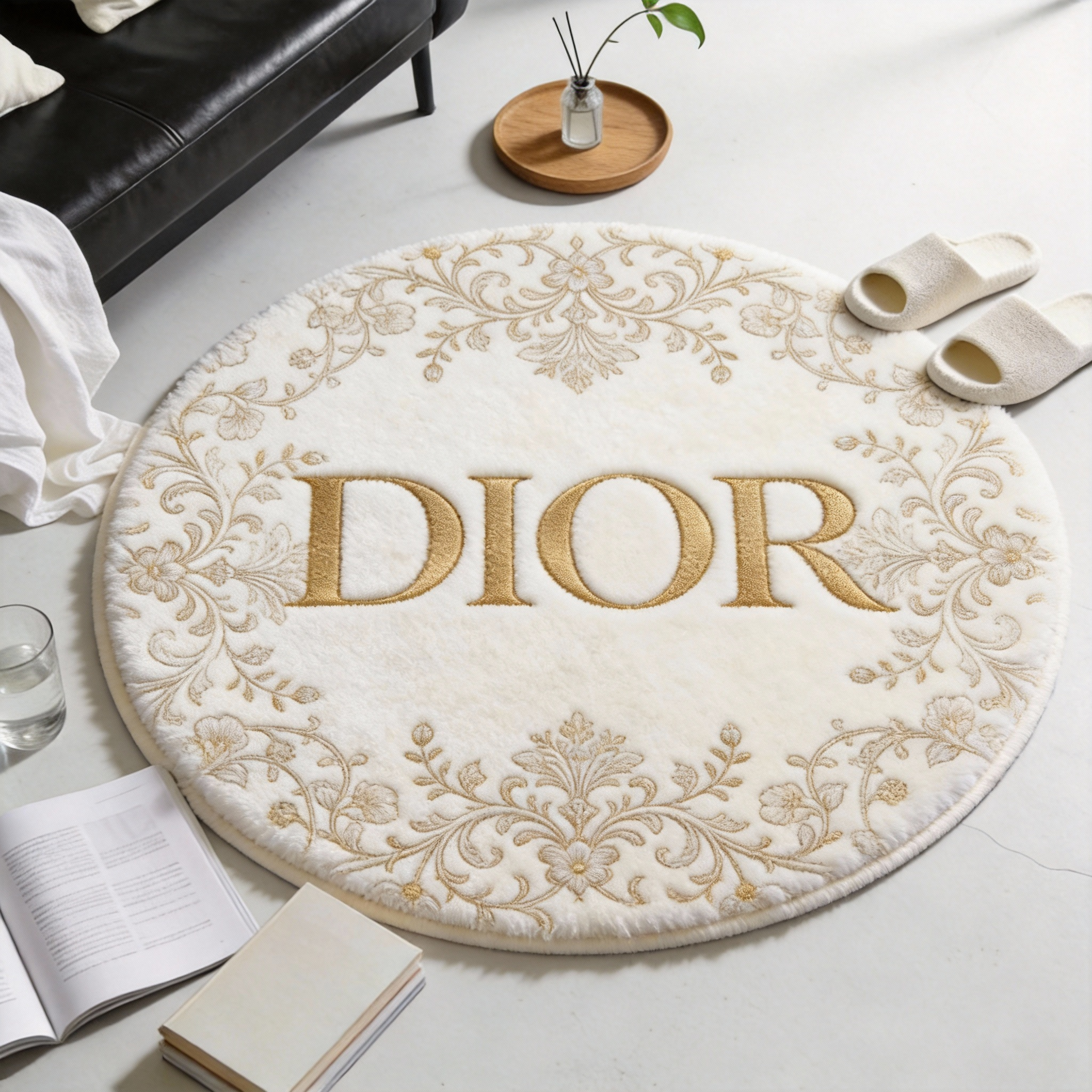 【ディオール】 ラグマット 円形 260203-20