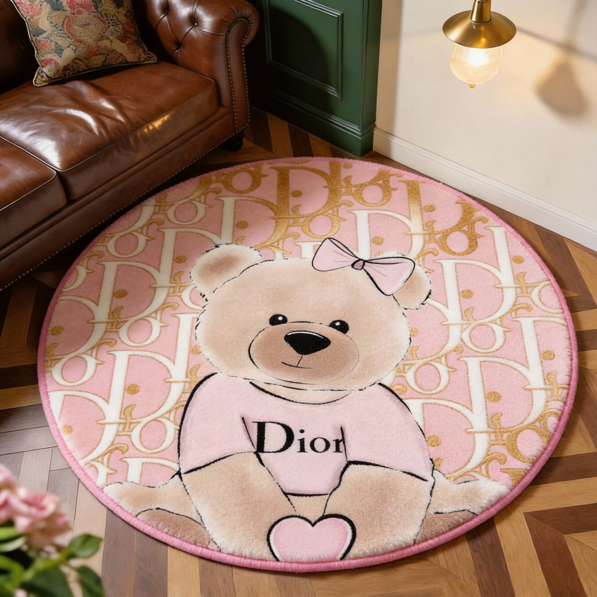 【ディオール】 ラグマット 円形 260203-17