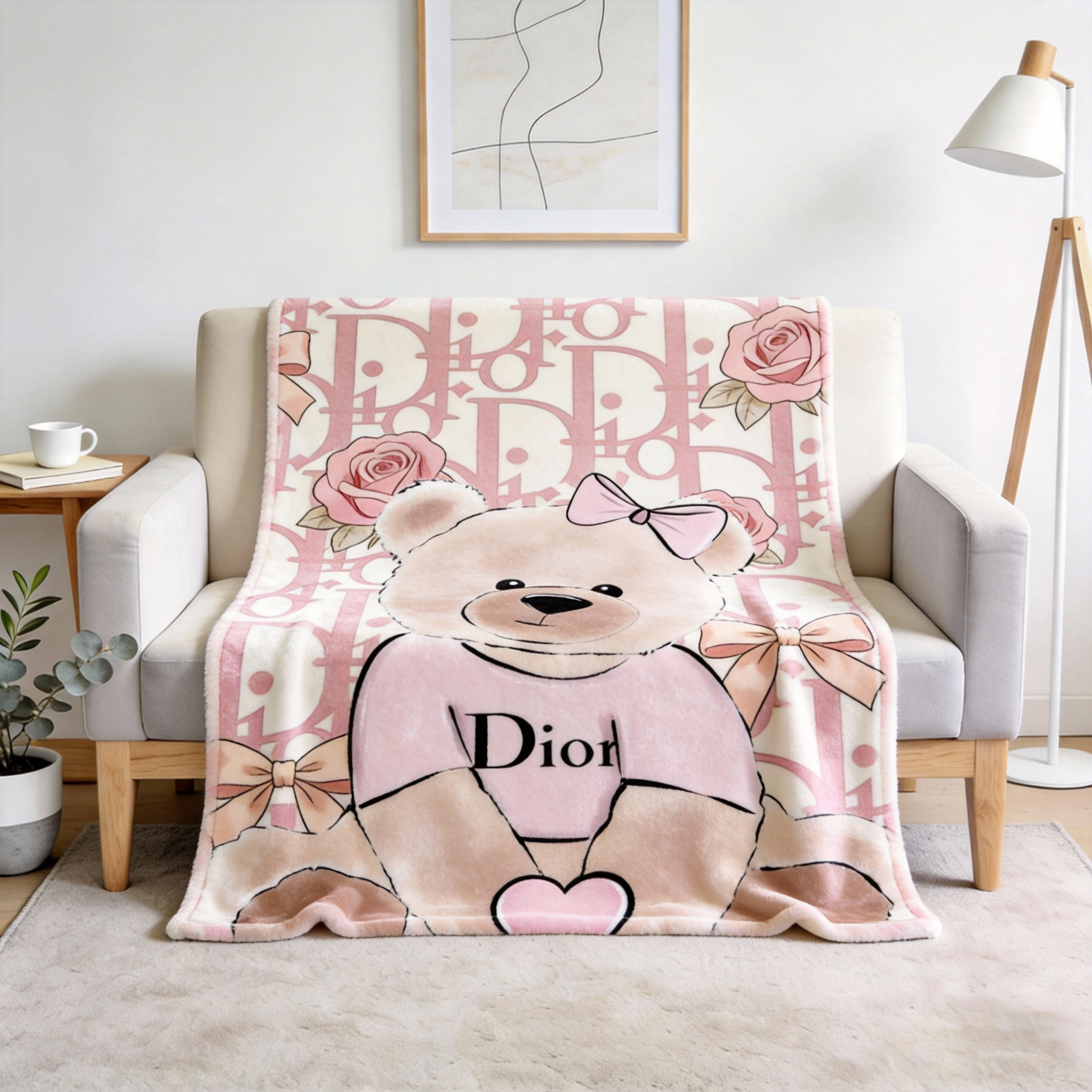 【ディオール】 ブランケット毛布 260204-9