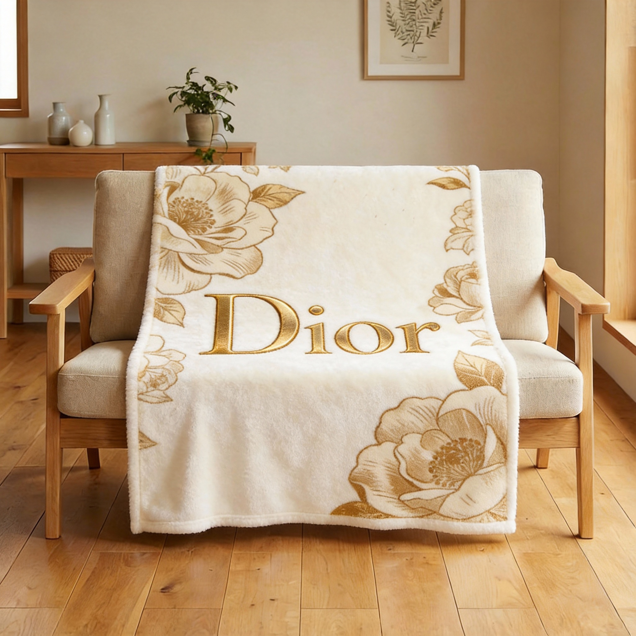 【ディオール】 ブランケット毛布 260204-8