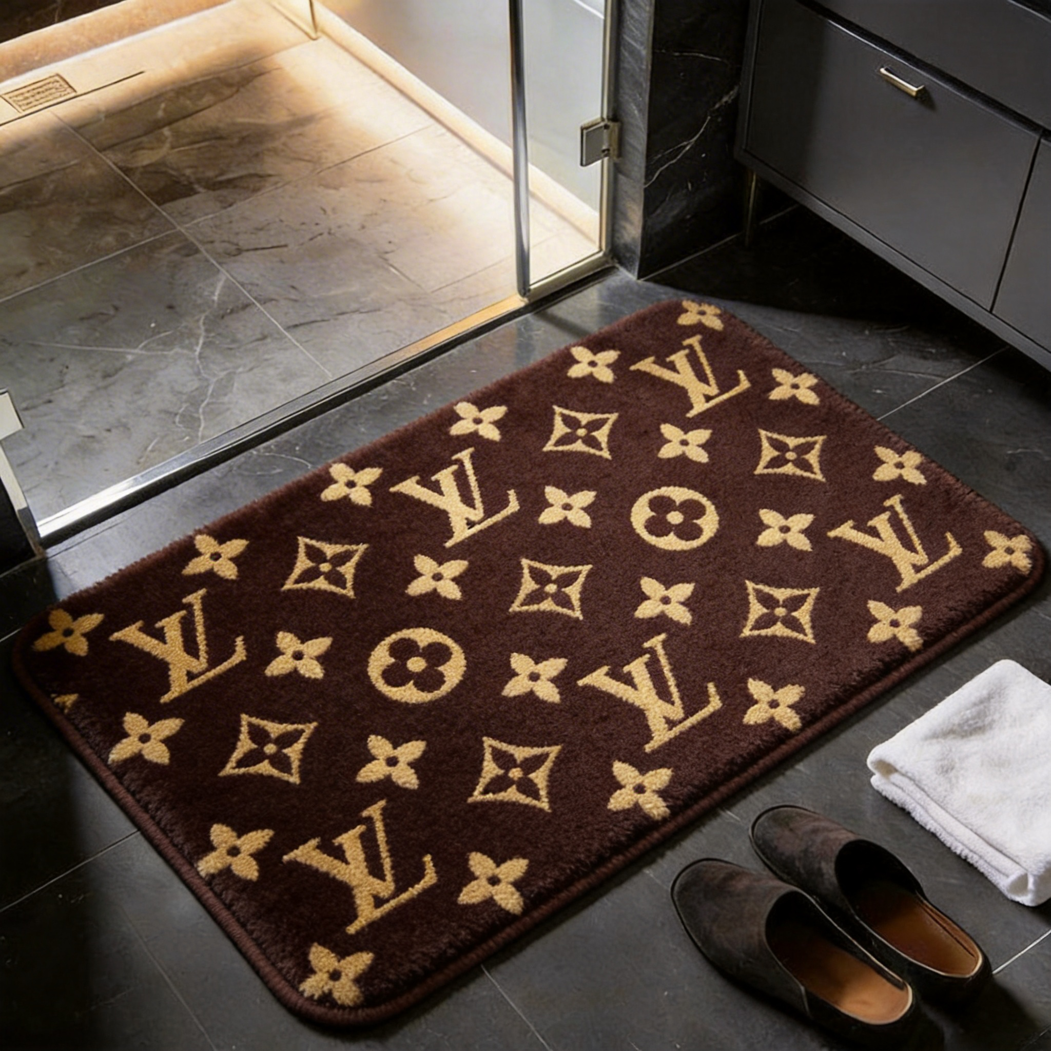 【ルイヴィトン】 トイレマット·浴室マット 吸水速乾 260310-17